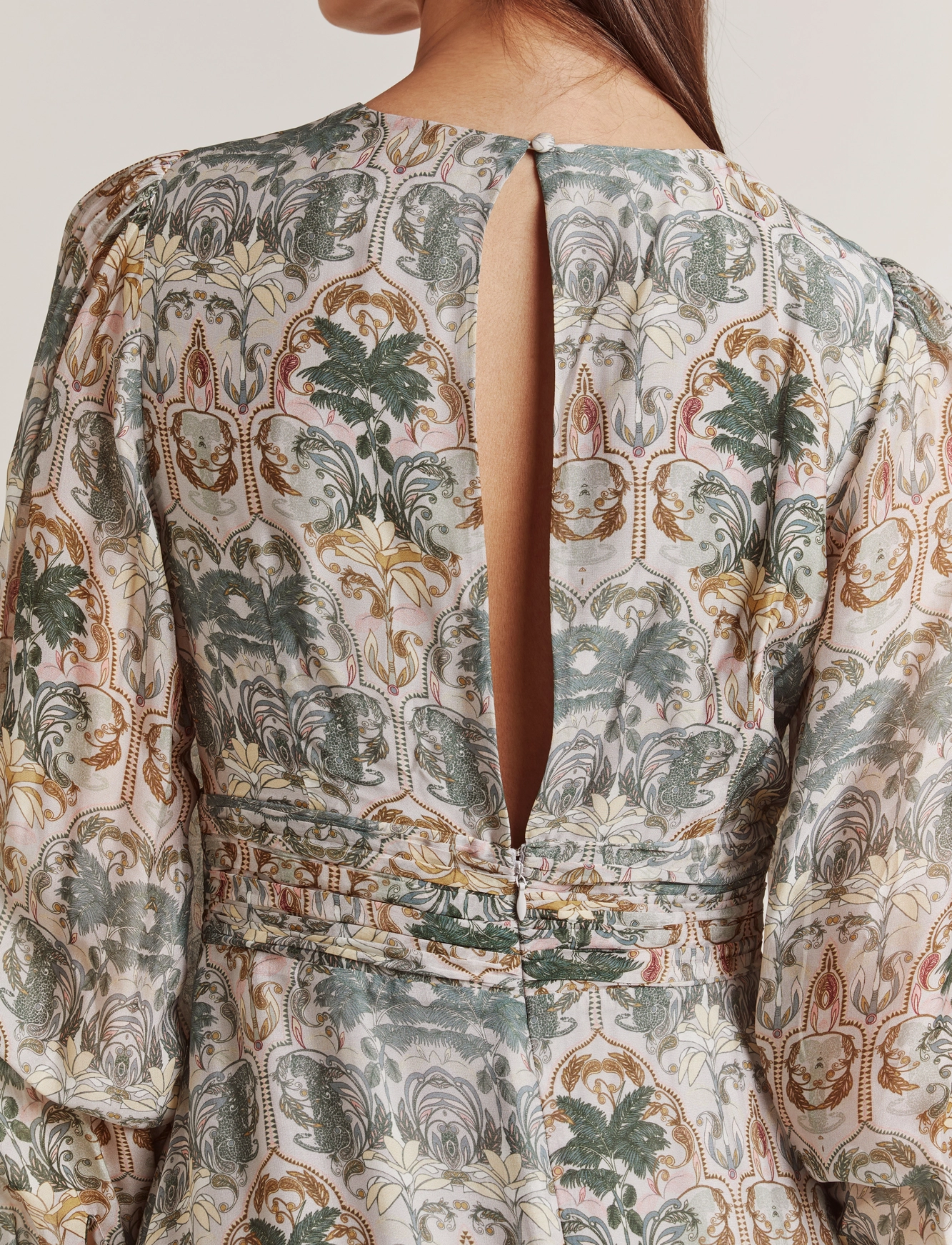 By Malina - Meadow silk dress - villa verde - 5