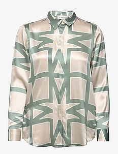 Sophia silk blouse, Malina