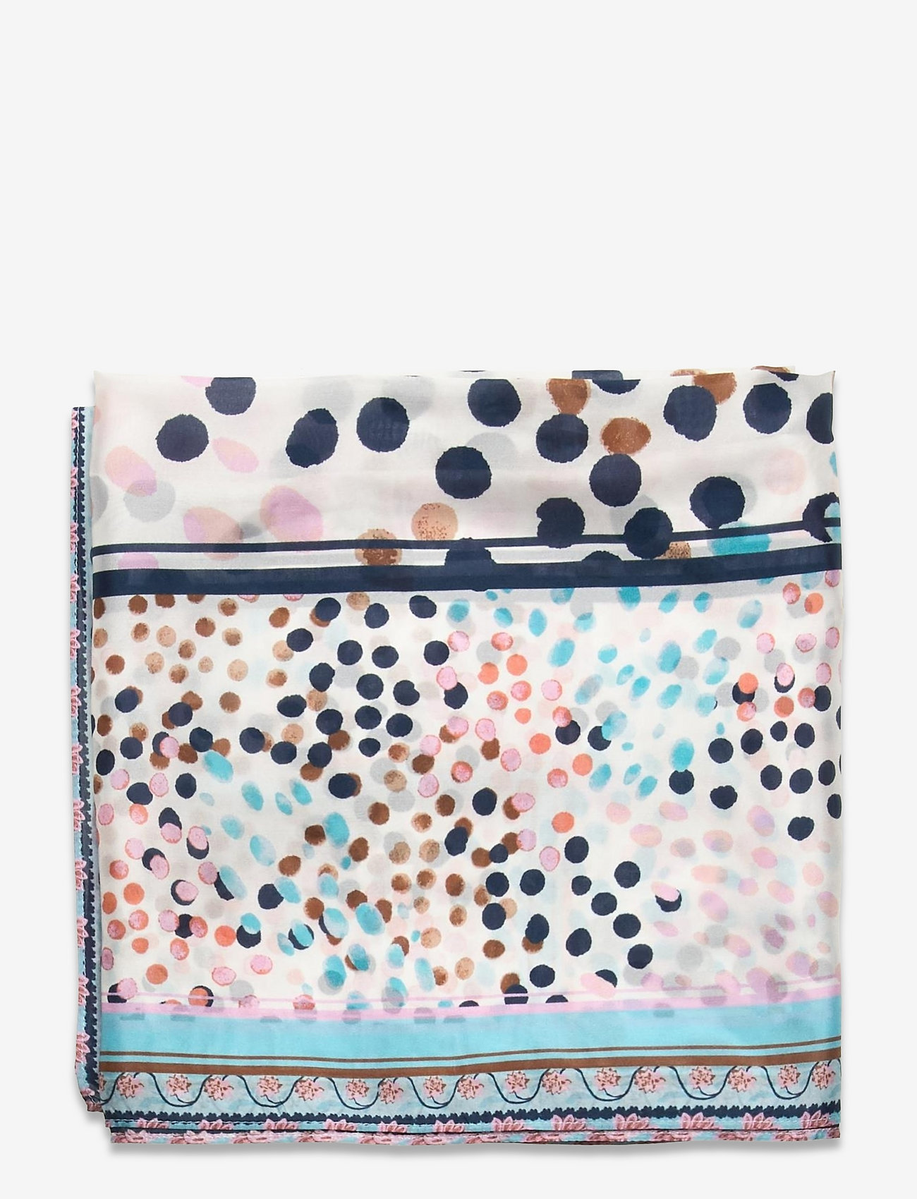 By Malina - Silk scarf 100x100 - ceramic dot - 1