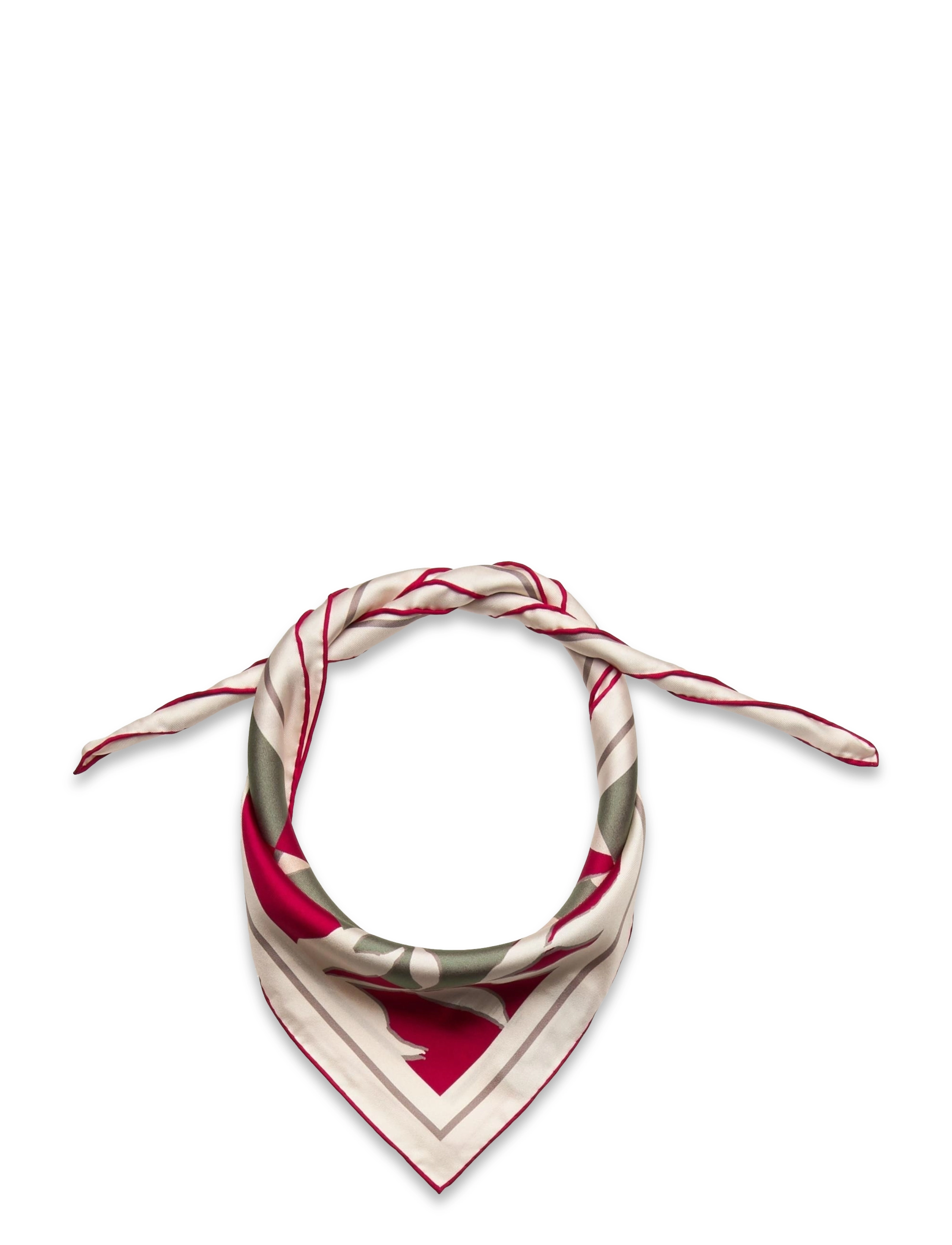 Silk Twill scarf 65x65 - LEAF