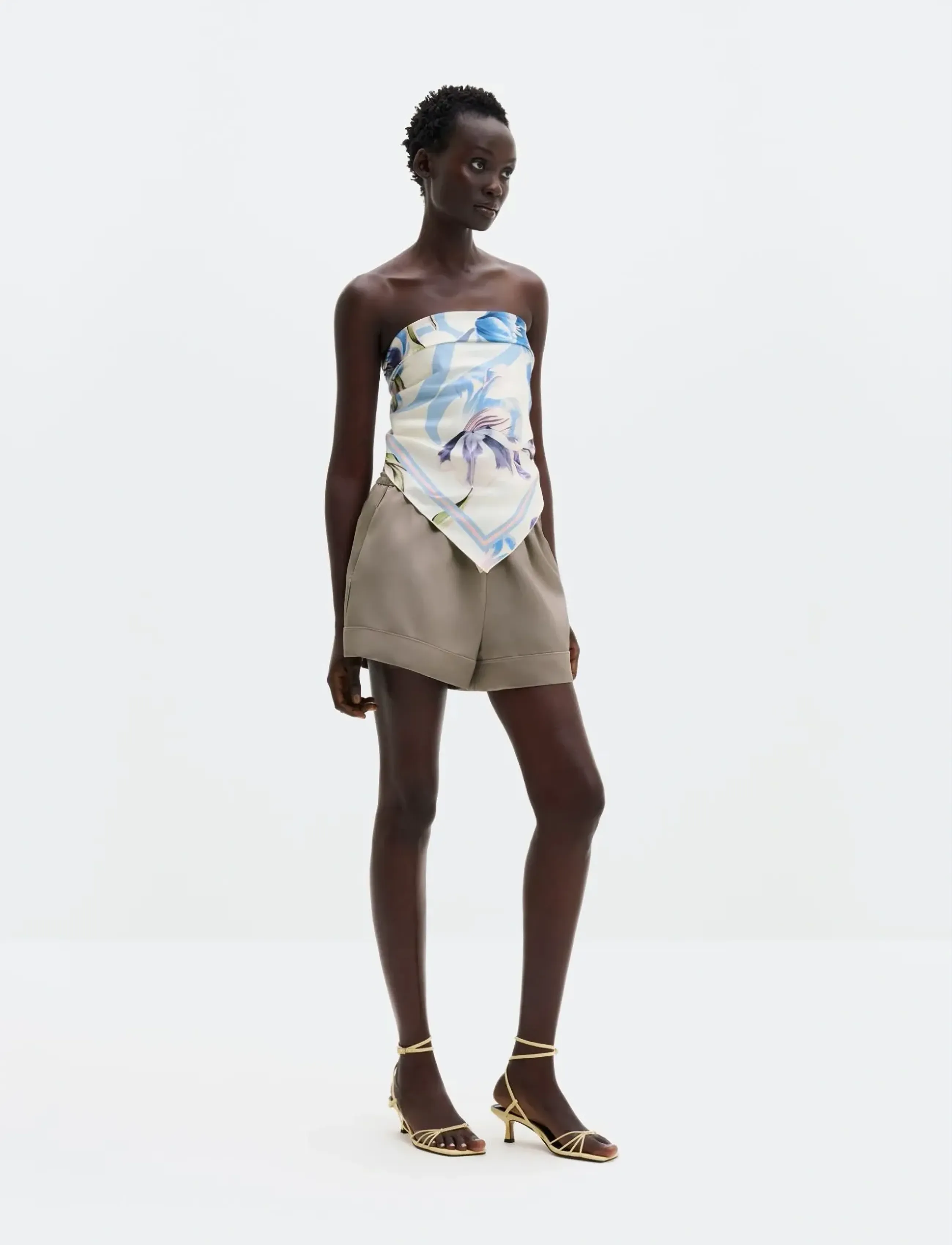 Malina Silk Twill Scarf 80x80 - Designers - TULIP BLUE / blue