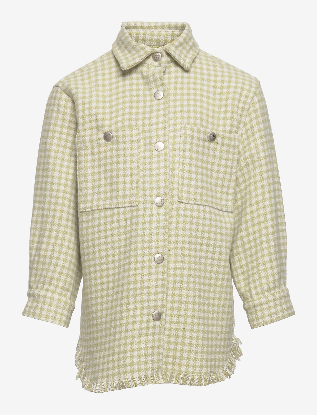 Malina - Mini Mika shirt - overshirts - olive check - 0