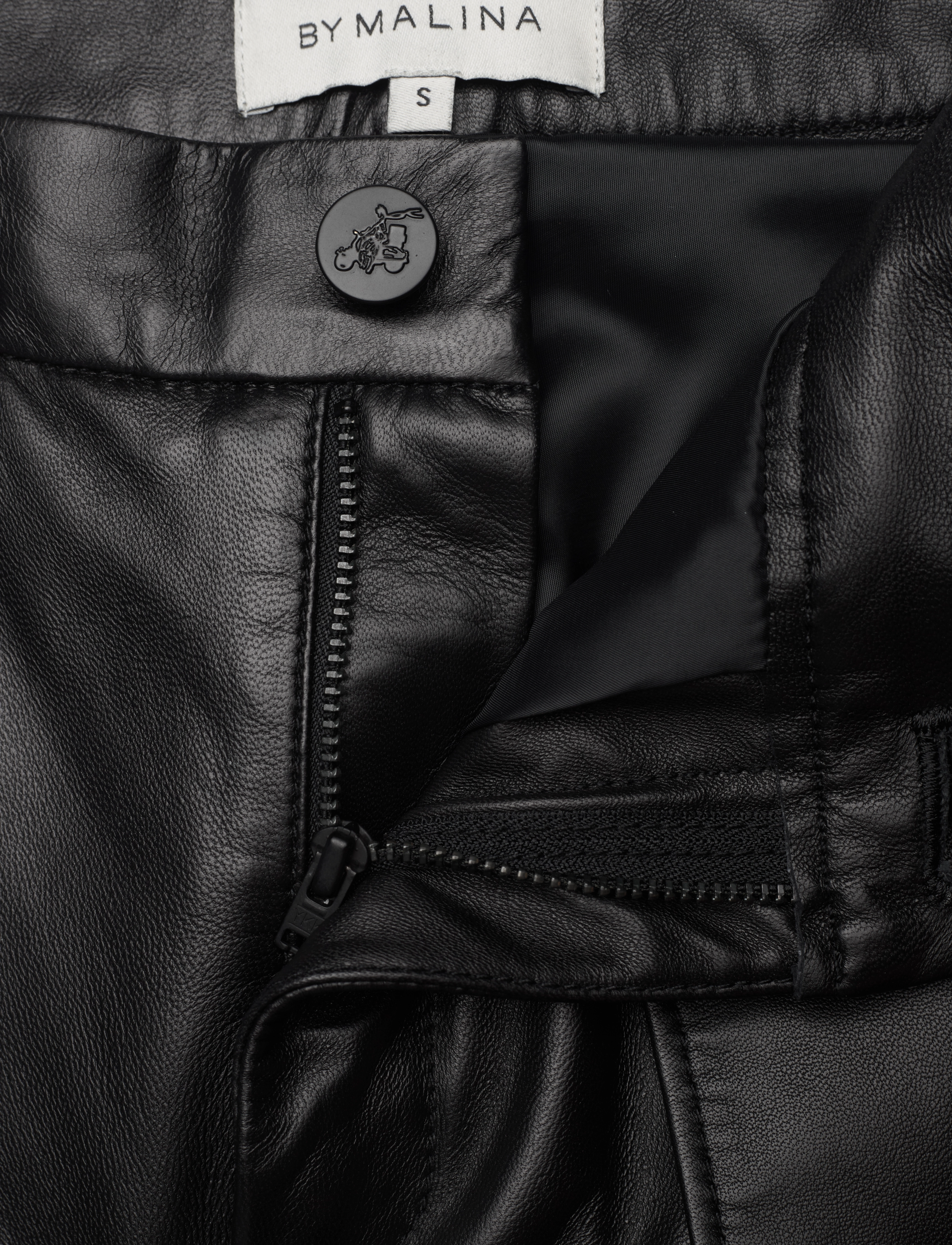 Malina - Maggy leather pants - black - 3