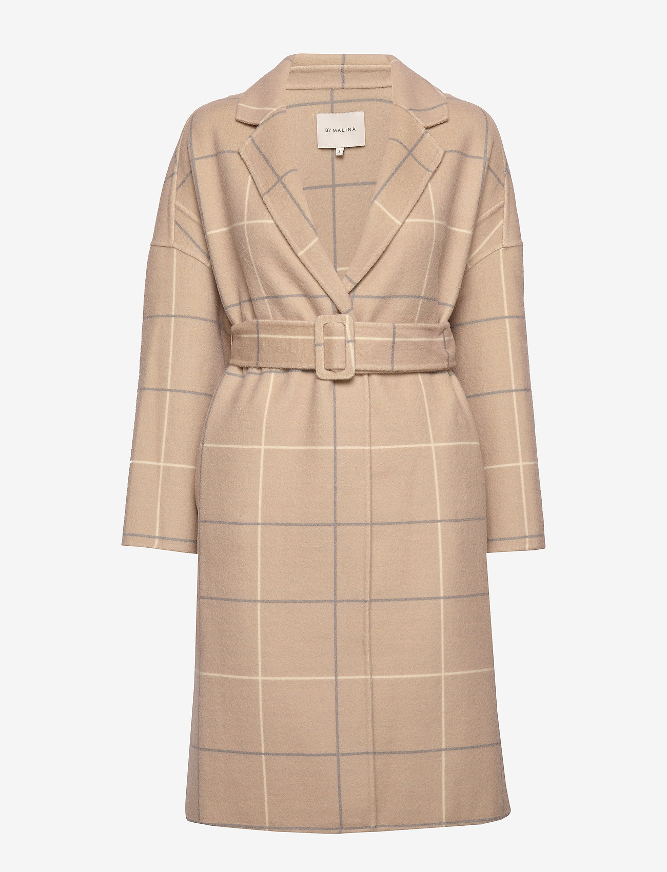 Manon coat - BARELY BEIGE CHECKER