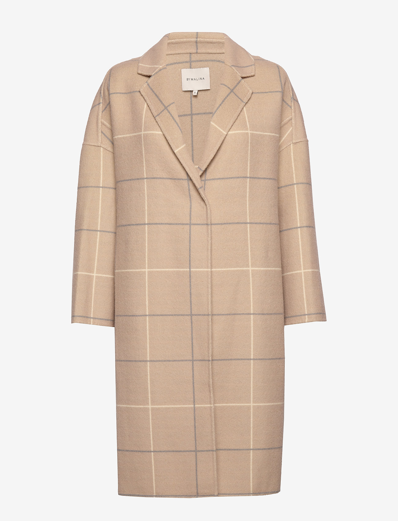 By Malina - Manon coat - barely beige checker - 2