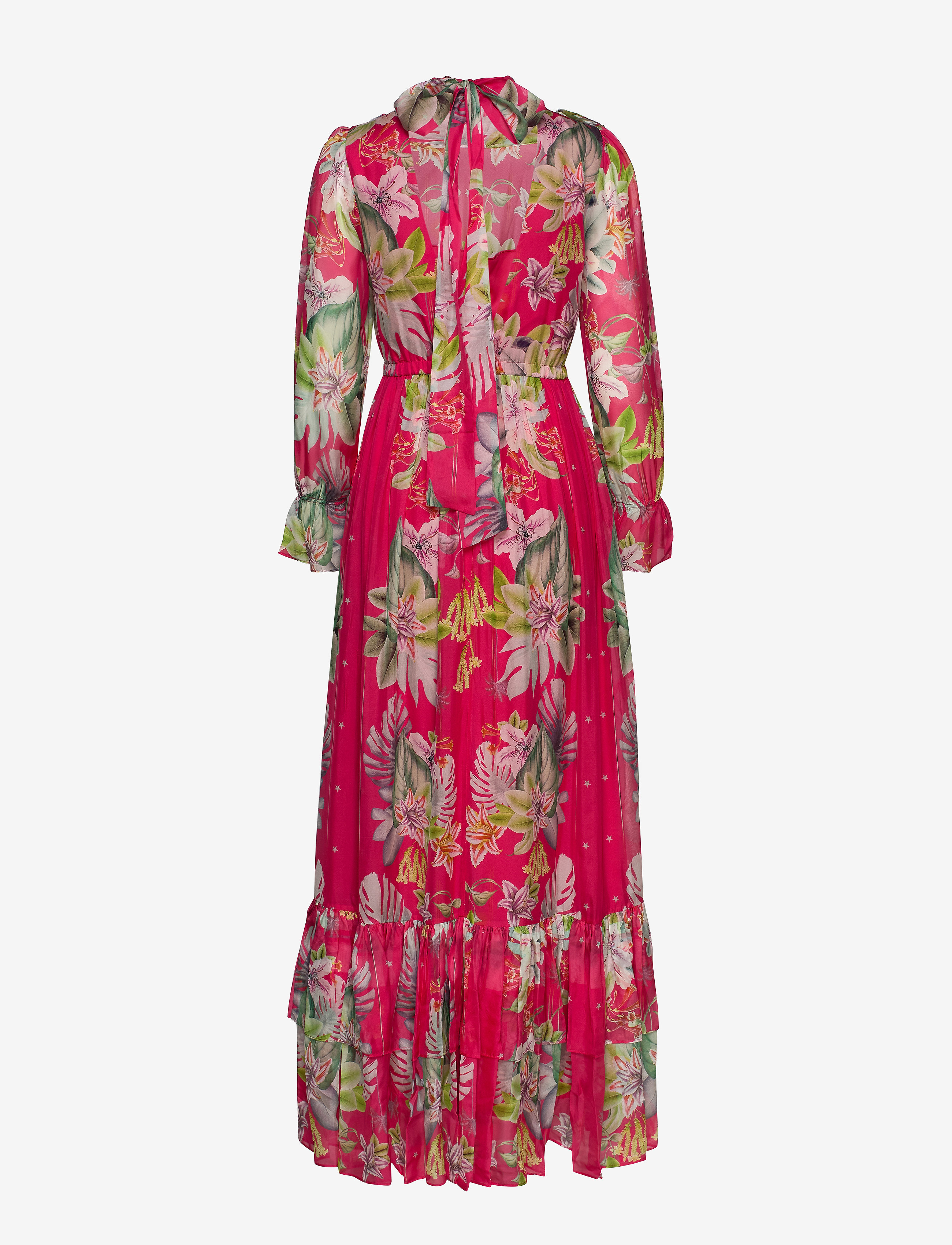 By Malina - Ava dress - electric jungle pink coral - 1