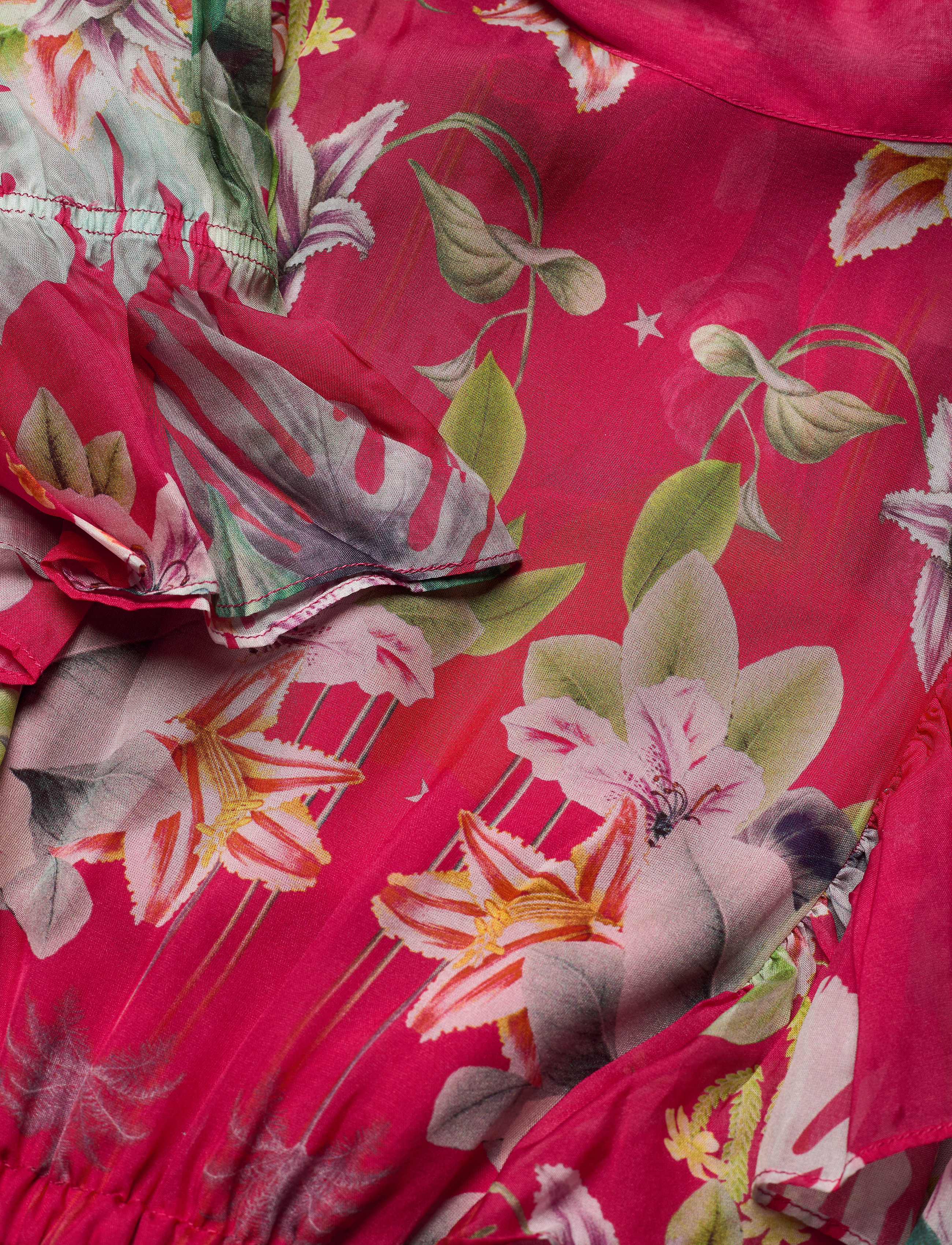 By Malina - Ava dress - electric jungle pink coral - 2