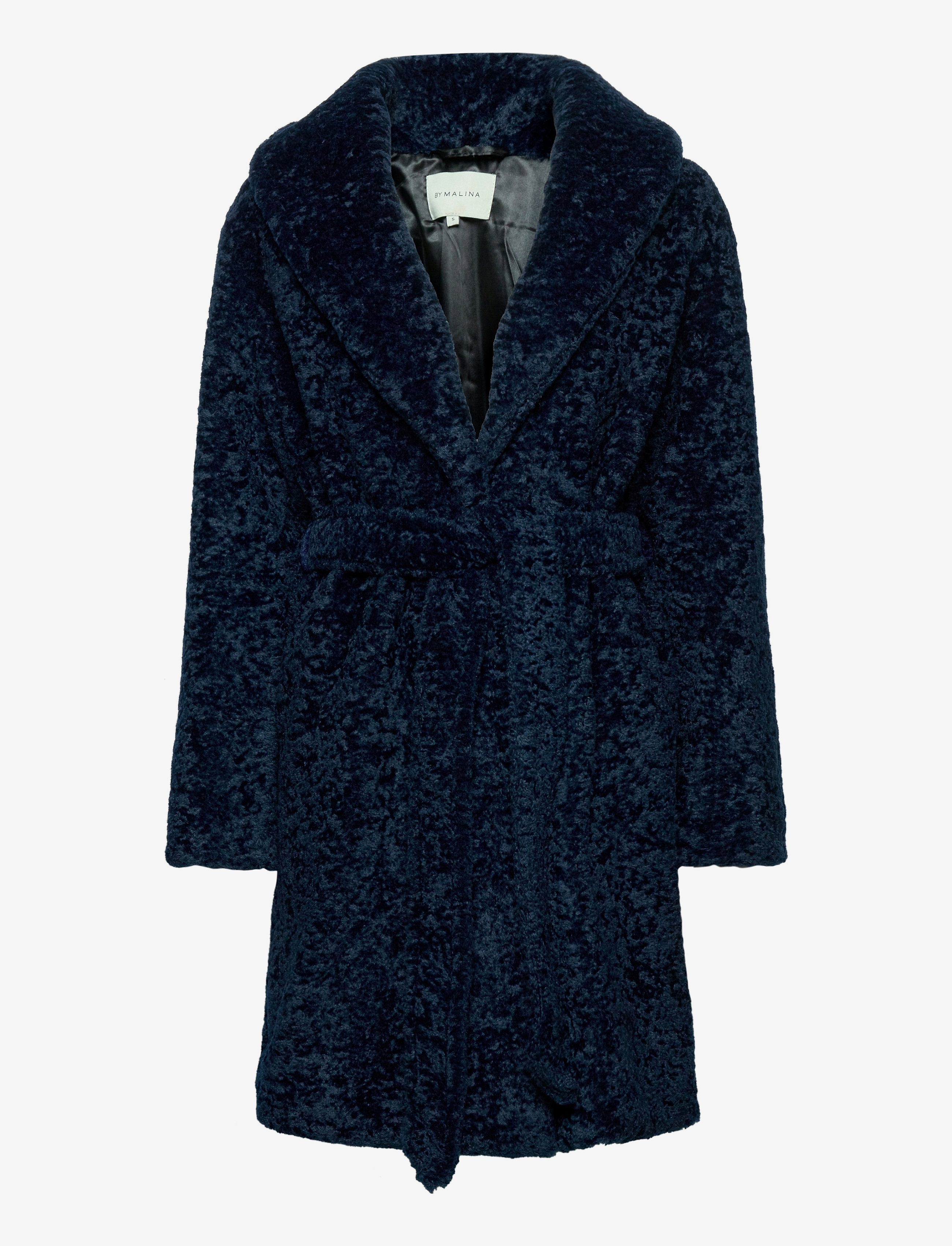 By Malina - Adrielle faux fur coat - indigo blue - 1