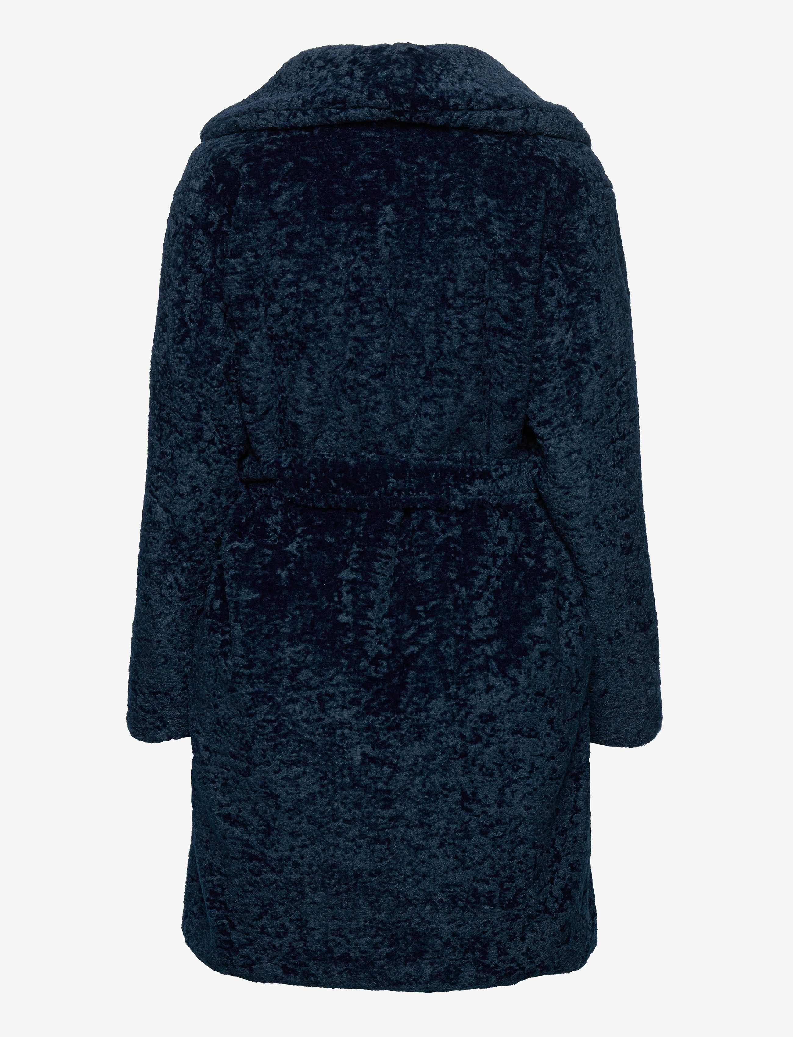 By Malina - Adrielle faux fur coat - indigo blue - 2
