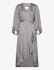 Malina - Blossom printed wrap midi dress - sukienki kopertowe - astra - 0