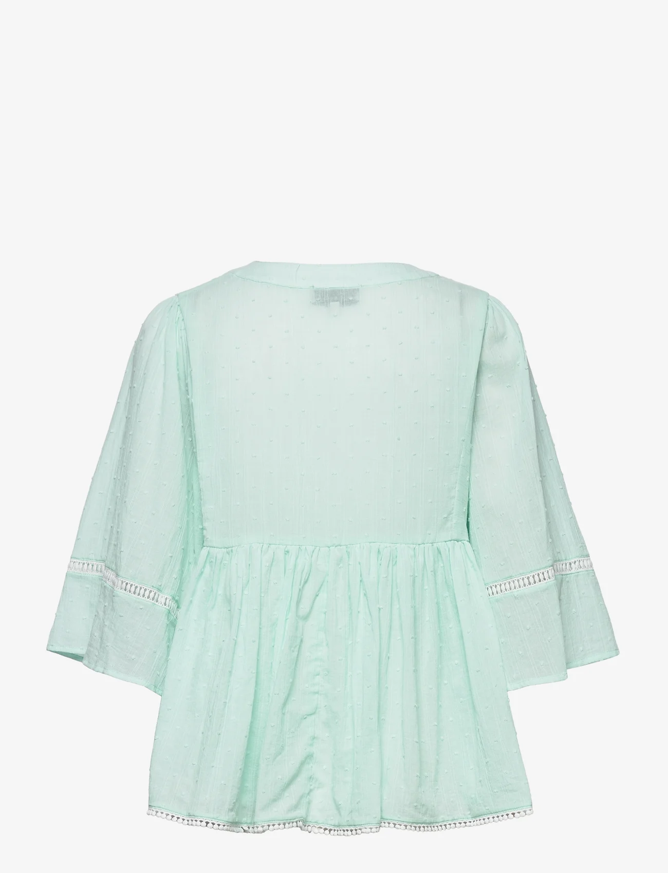 Malina - Serafina blouse - long-sleeved blouses - aqua - 1