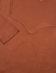 Malina - Tulip ribbed knitted top - trøjer - mocha - 6