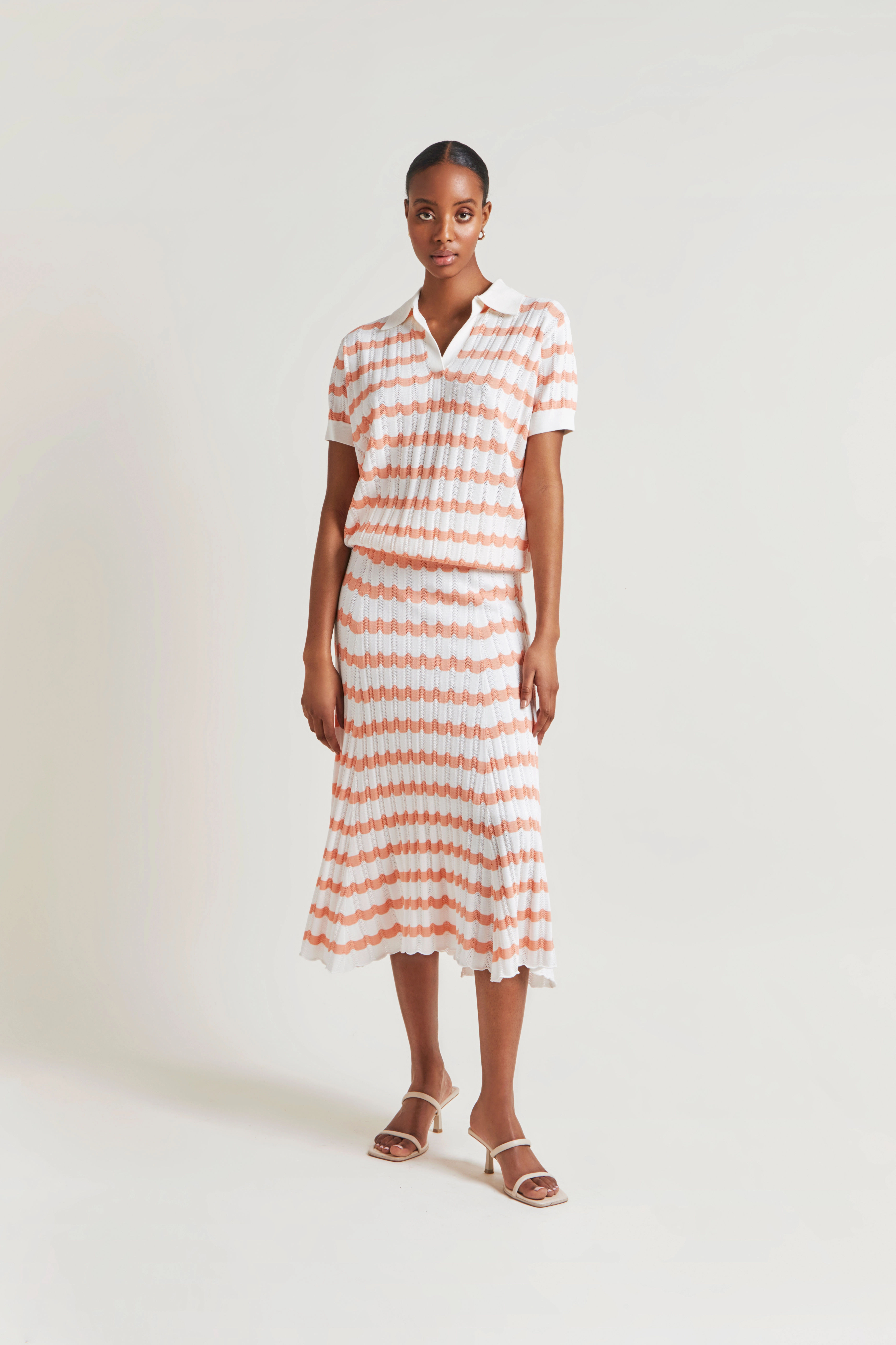 By Malina - Ariana pike - peach stripe - 2