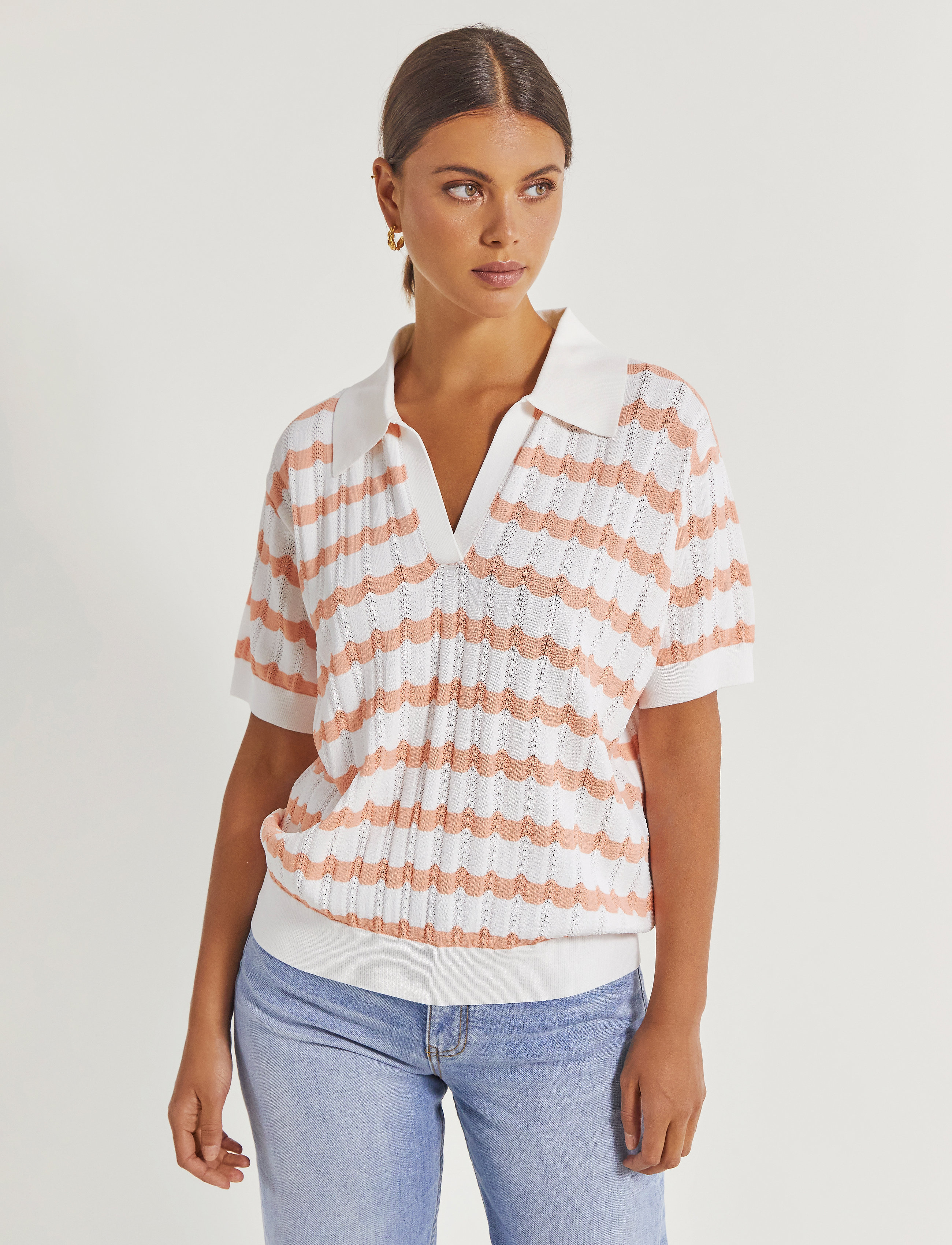 By Malina - Ariana pike - peach stripe - 4