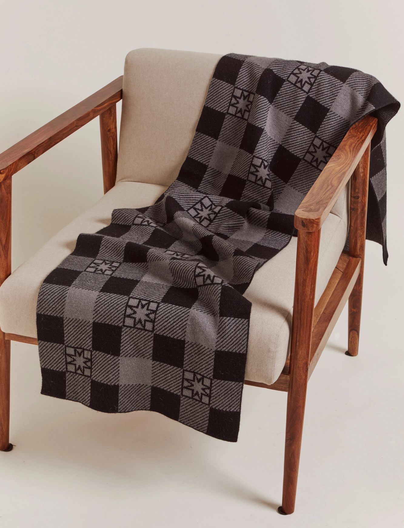 Malina - Blake scarf - iconic print ash - 3