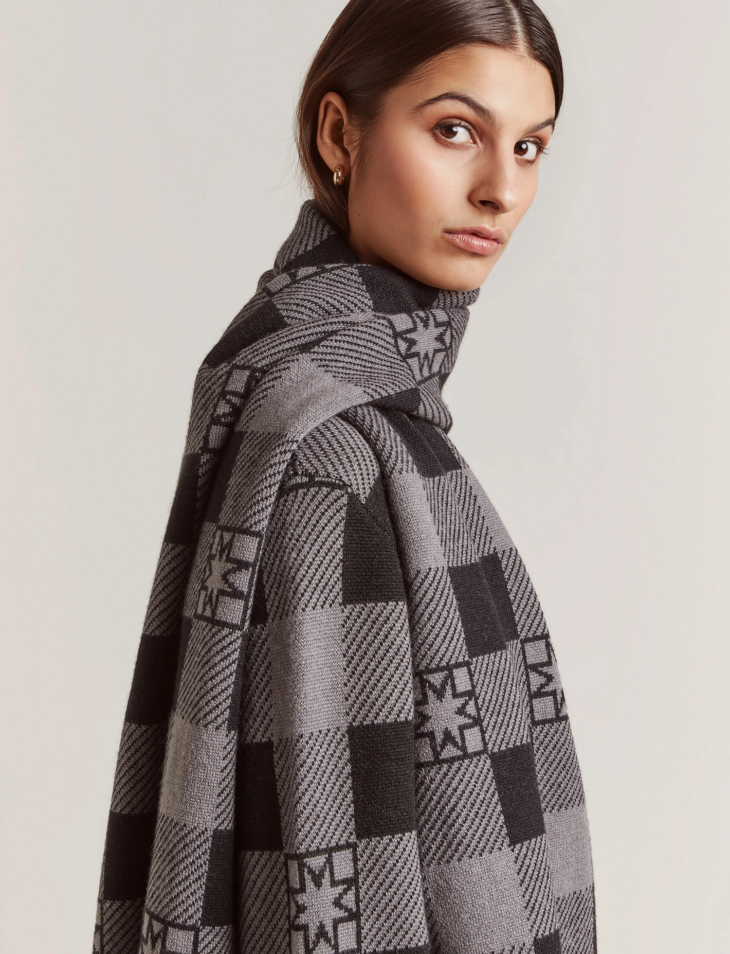 Malina - Blake scarf - iconic print ash - 4