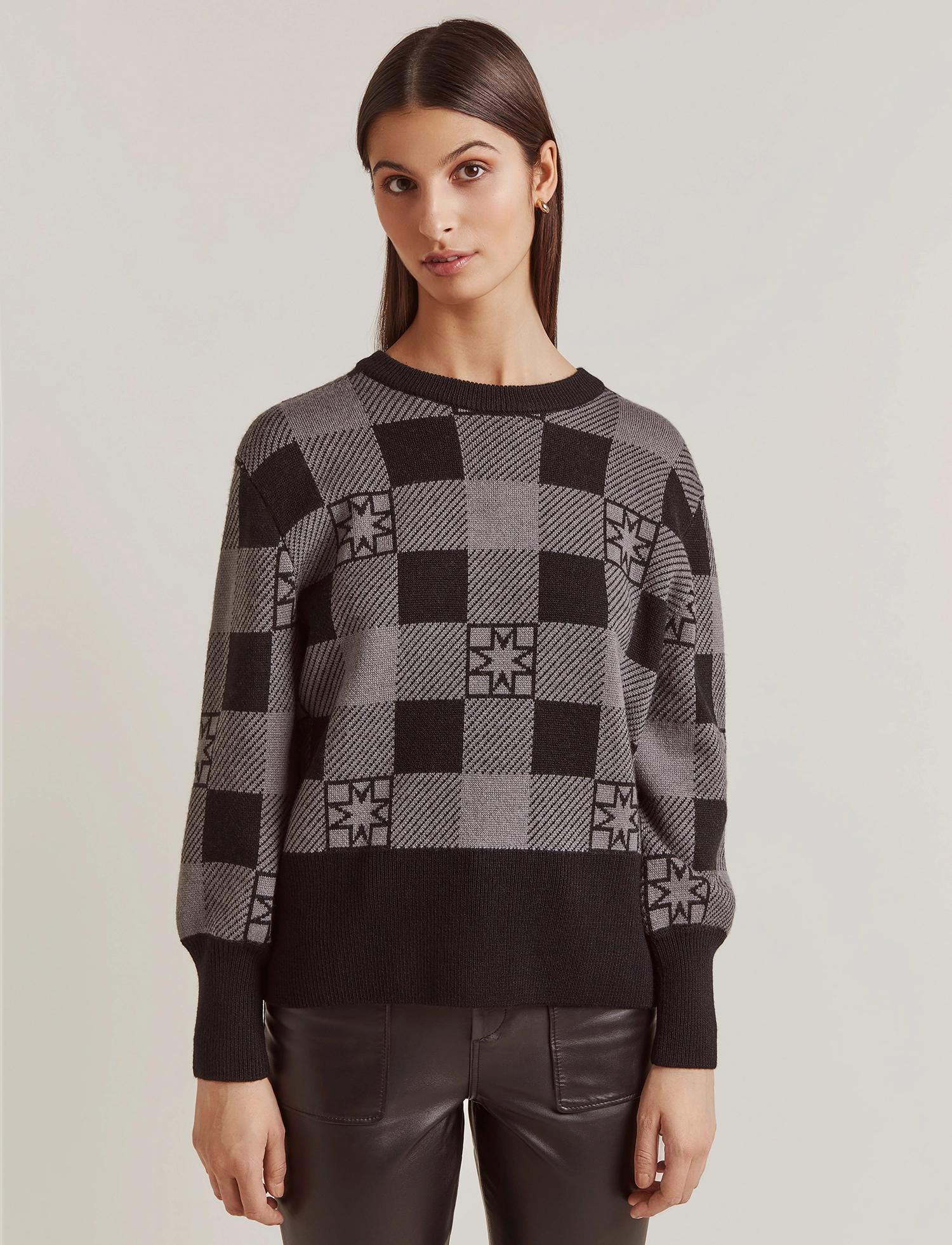 Malina - Bianca sweater - iconic print ash - 2