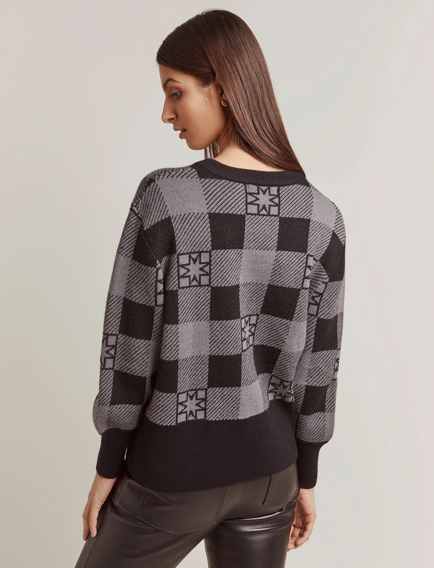 Malina - Bianca sweater - iconic print ash - 3