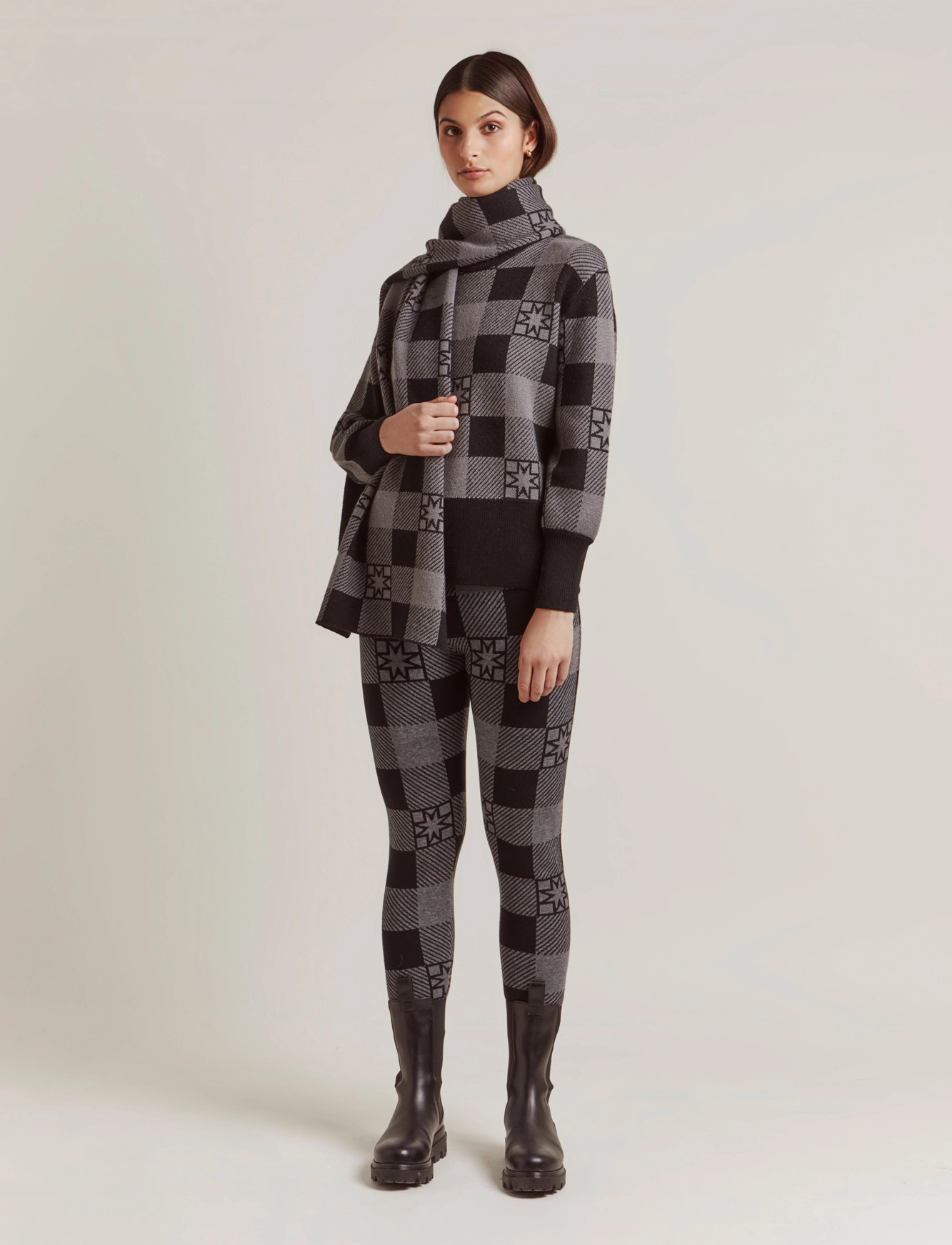 Malina - Bianca sweater - iconic print ash - 5
