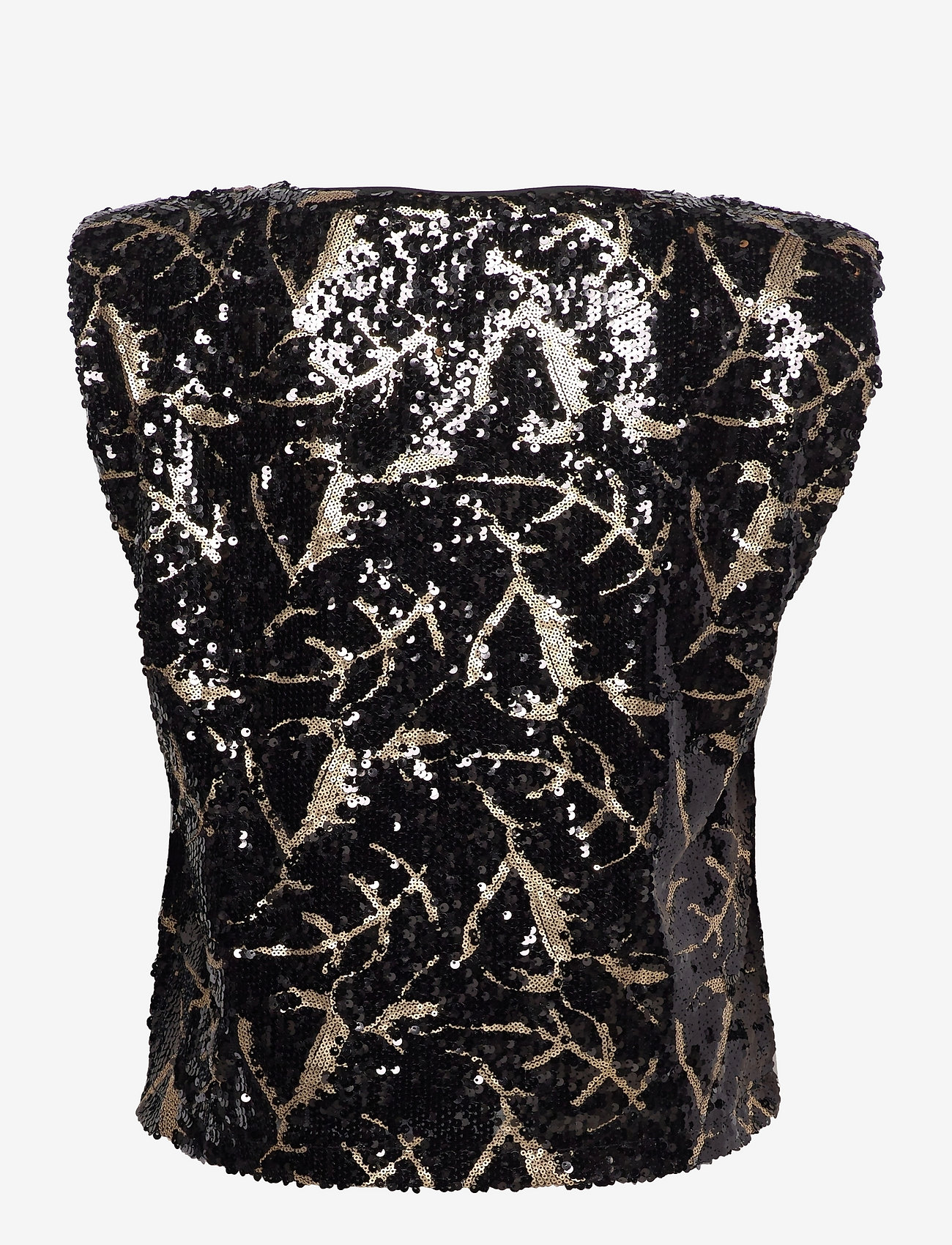 By Malina - Plum sequin top - black - 1