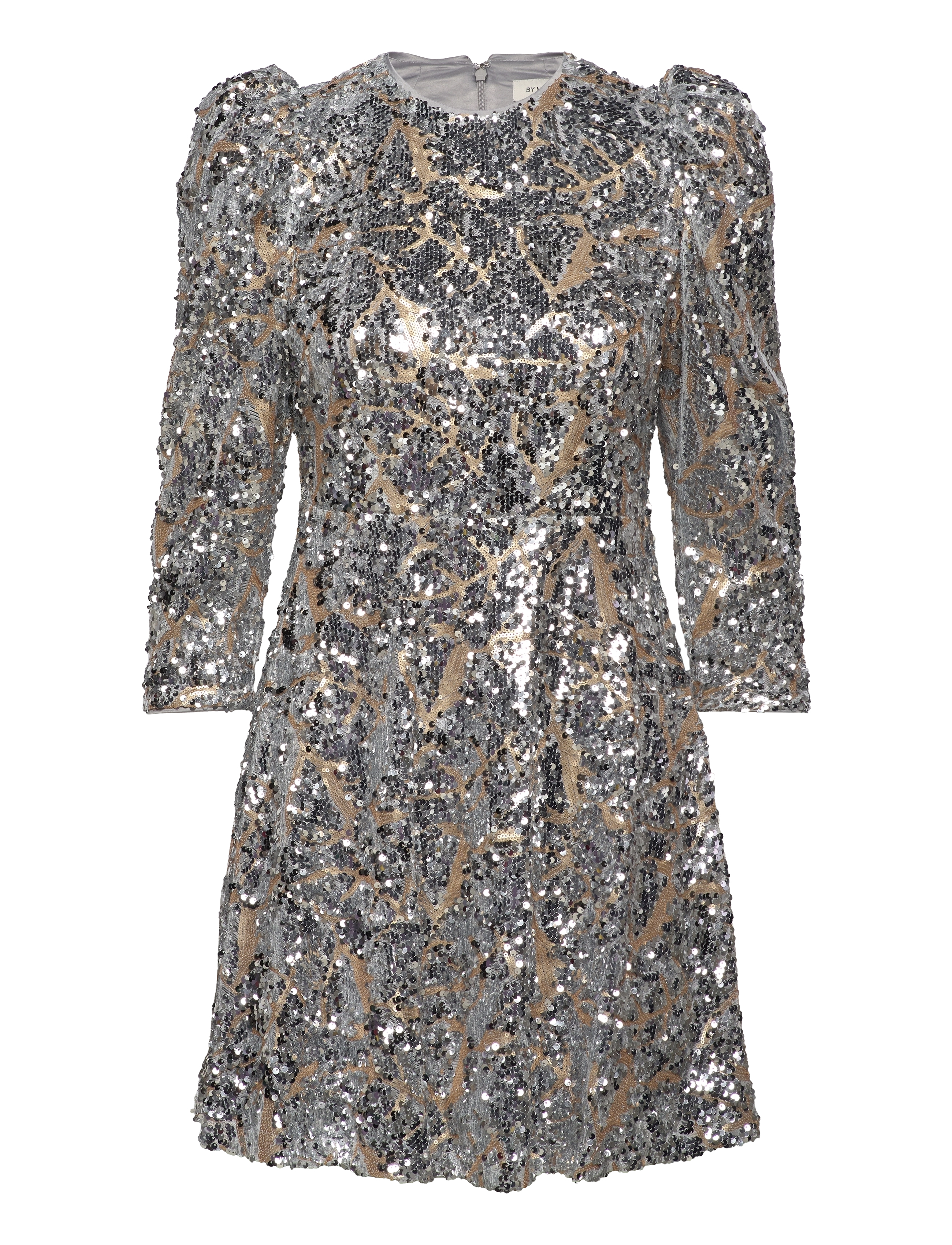 Malina - Hollis sequin mini dress - stone grey sequin - 1