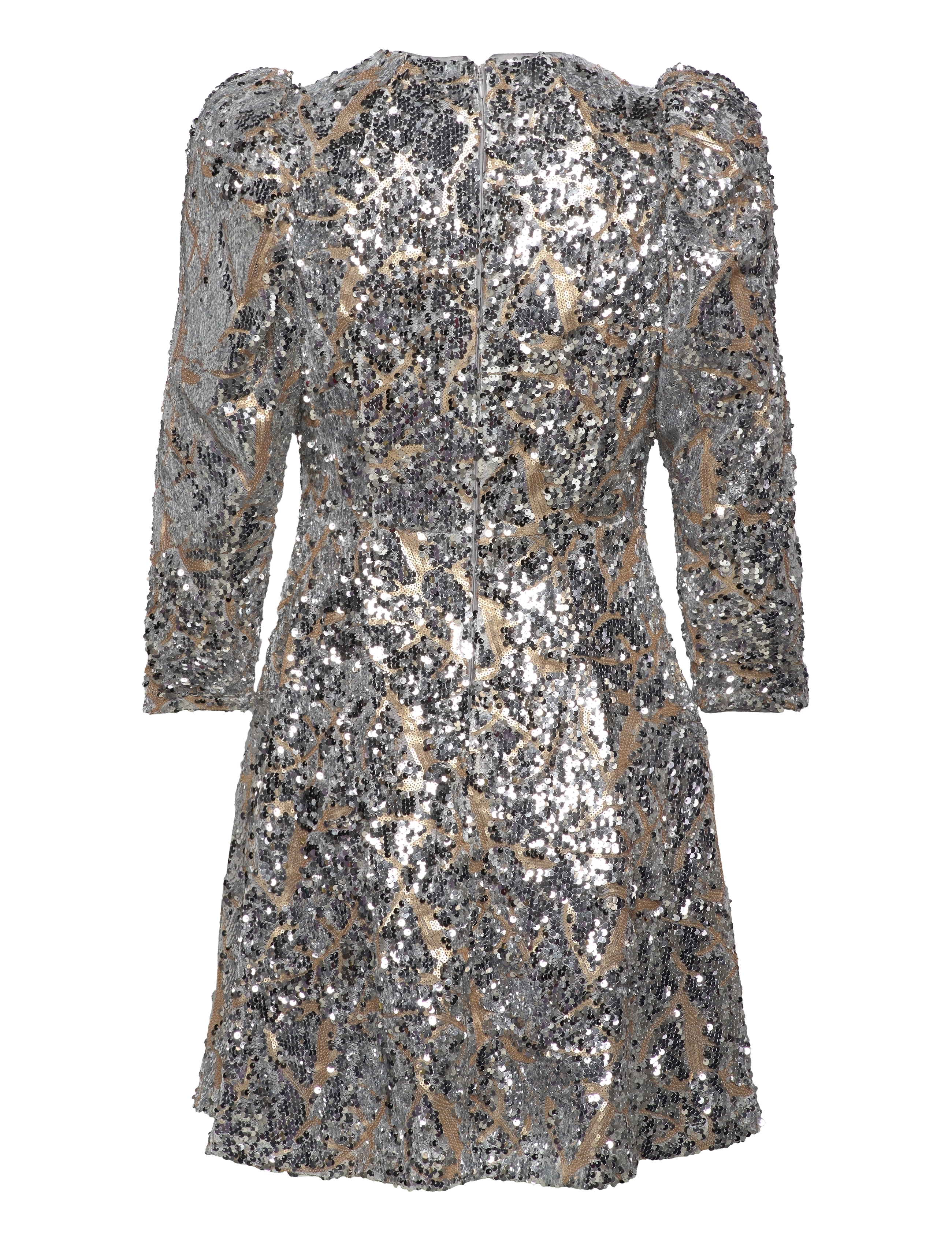 Malina - Hollis sequin mini dress - stone grey sequin - 2