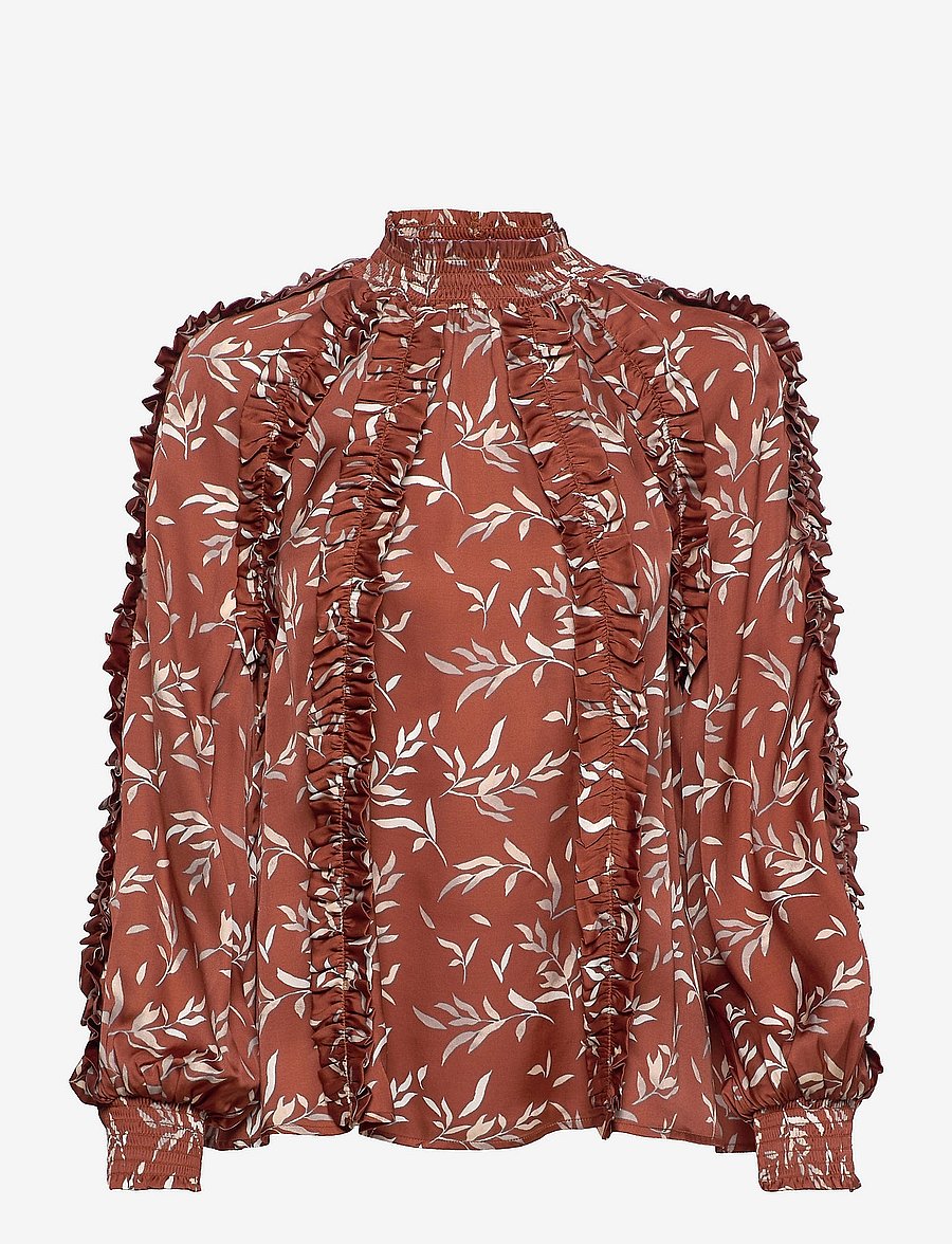 By Malina - Aveline blouse - rust leaf - 0