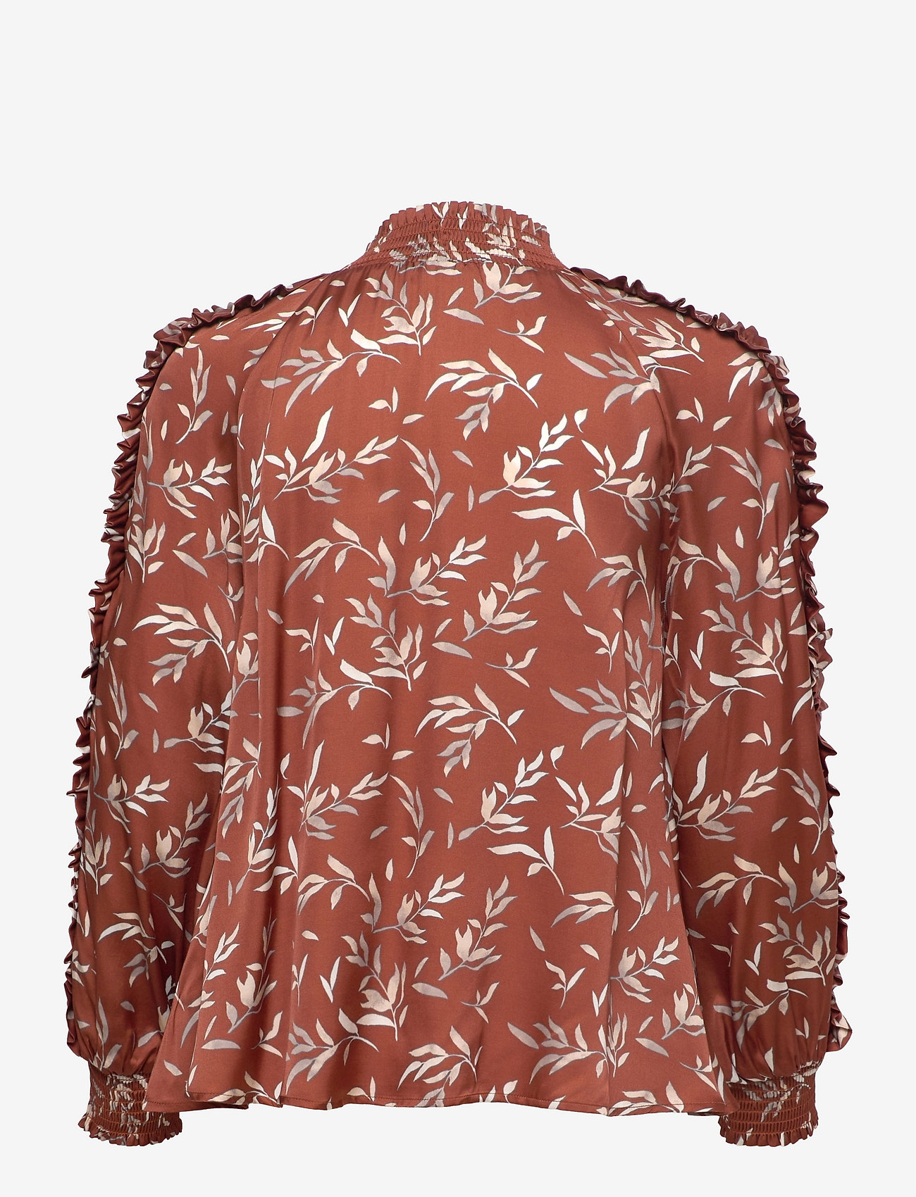 By Malina - Aveline blouse - rust leaf - 1