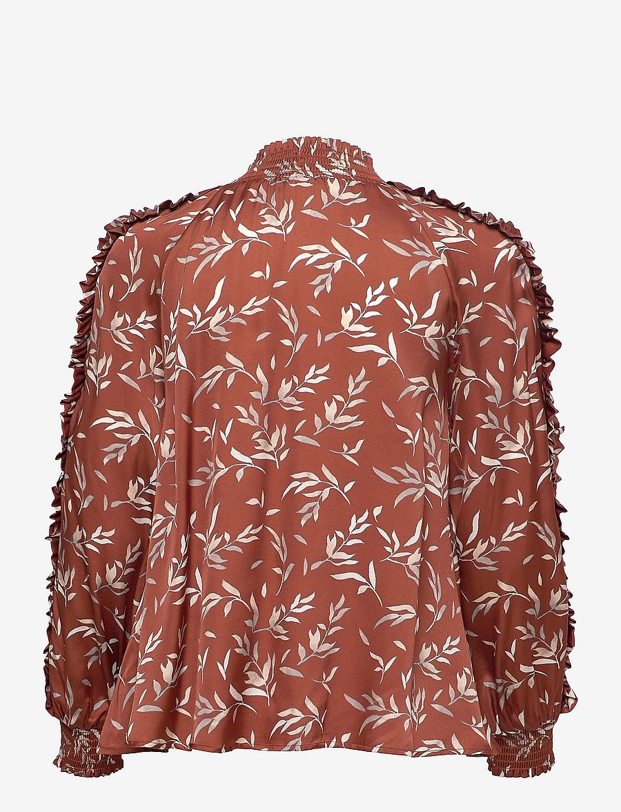 By Malina - Aveline blouse - rust leaf - 1