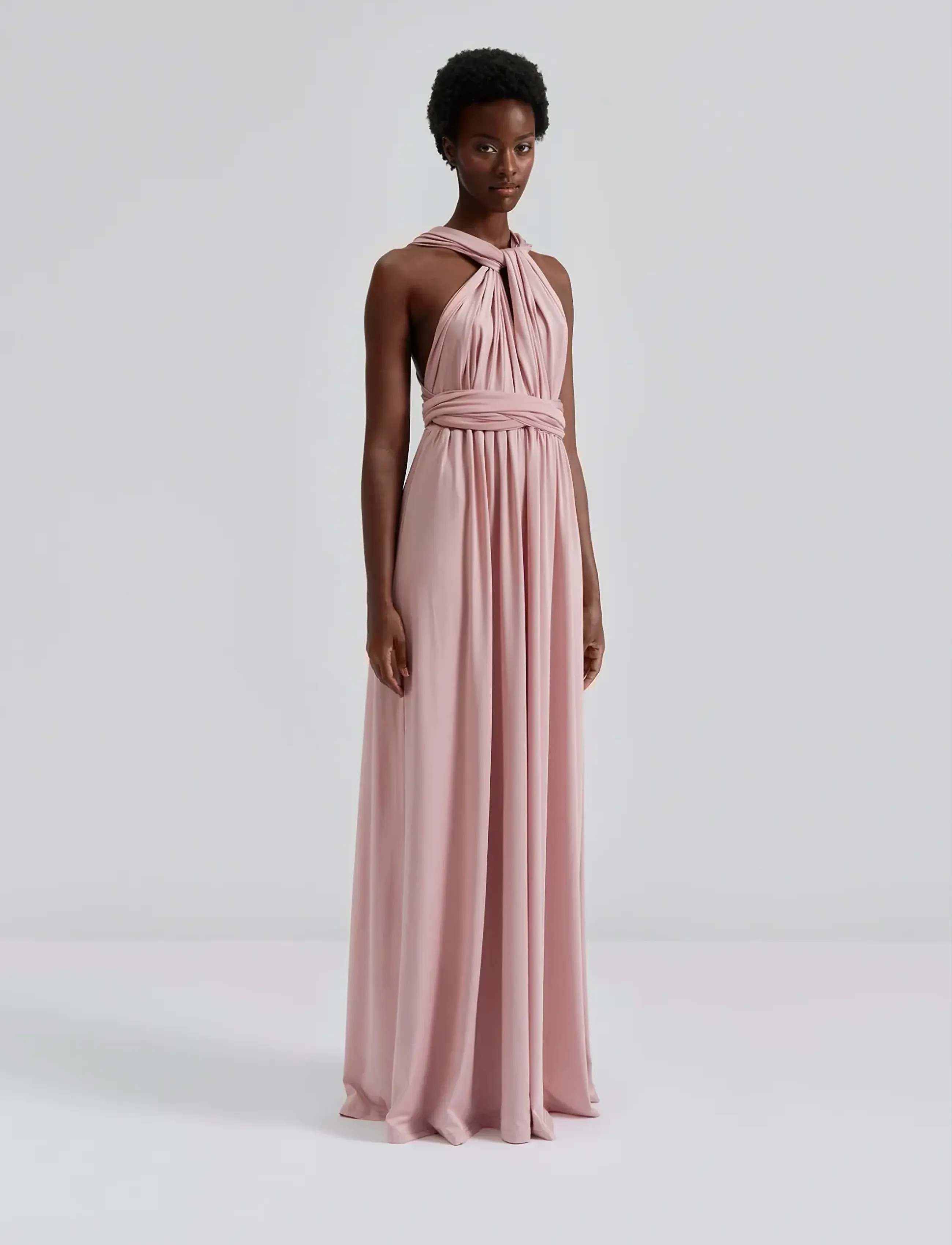 Malina Lola Wrap Dress - Festkjoler - BLUSH / pink/rose
