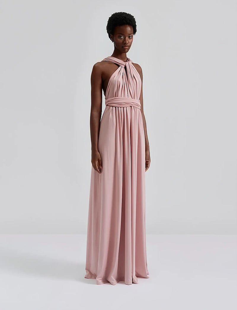 Malina - Lola Wrap Dress - aftenkjoler - blush - 0