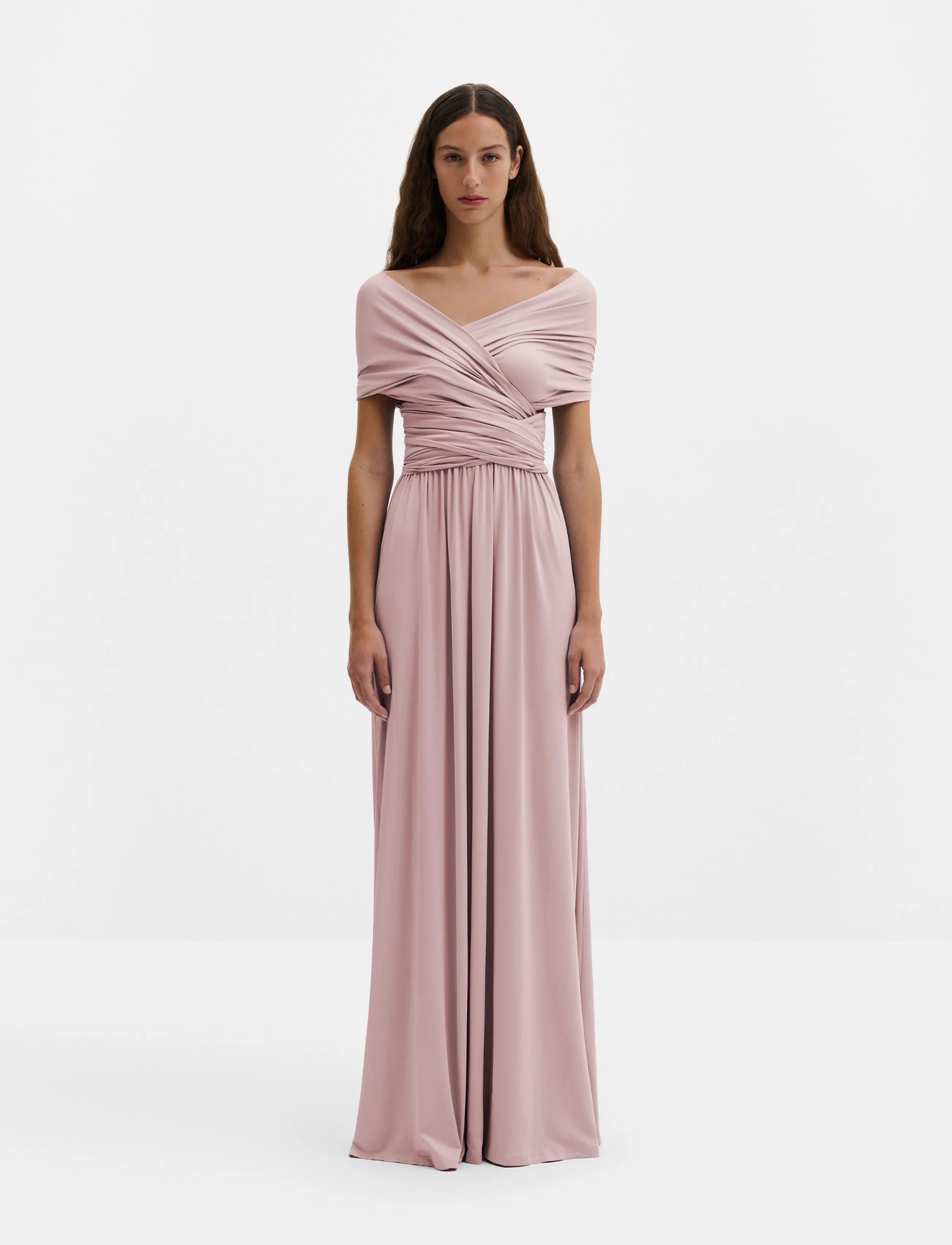 Malina Lola Wrap Dress - Party Dresses - BLUSH / pink/rose