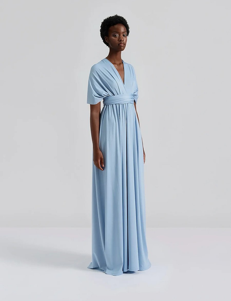 Malina - Lola Wrap Dress - robes de soirée - dusty blue - 0