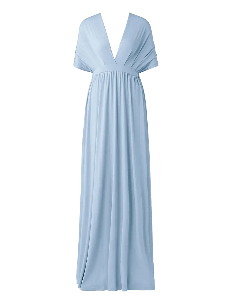 Malina - Lola Wrap Dress - abendkleider - dusty blue - 3