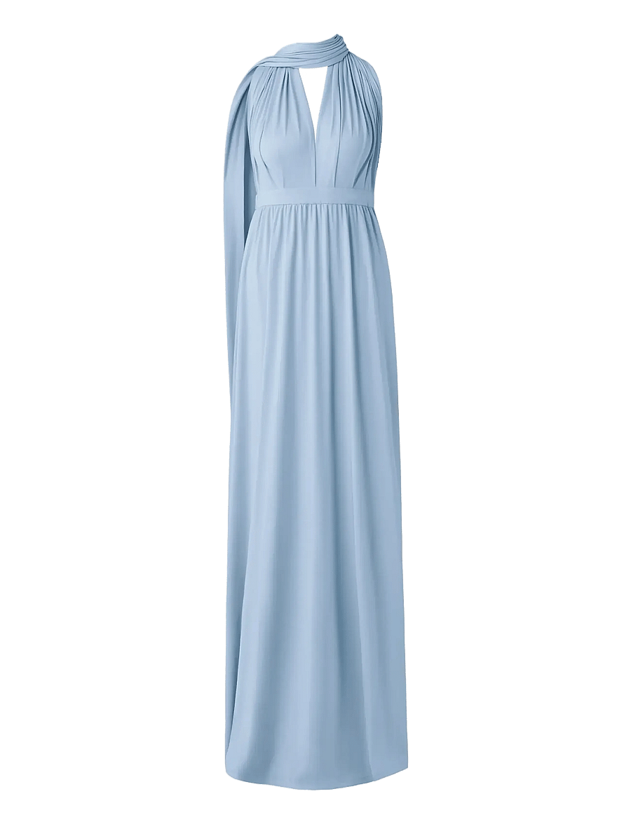 Malina - Lola Wrap Dress - robes de soirée - dusty blue - 4