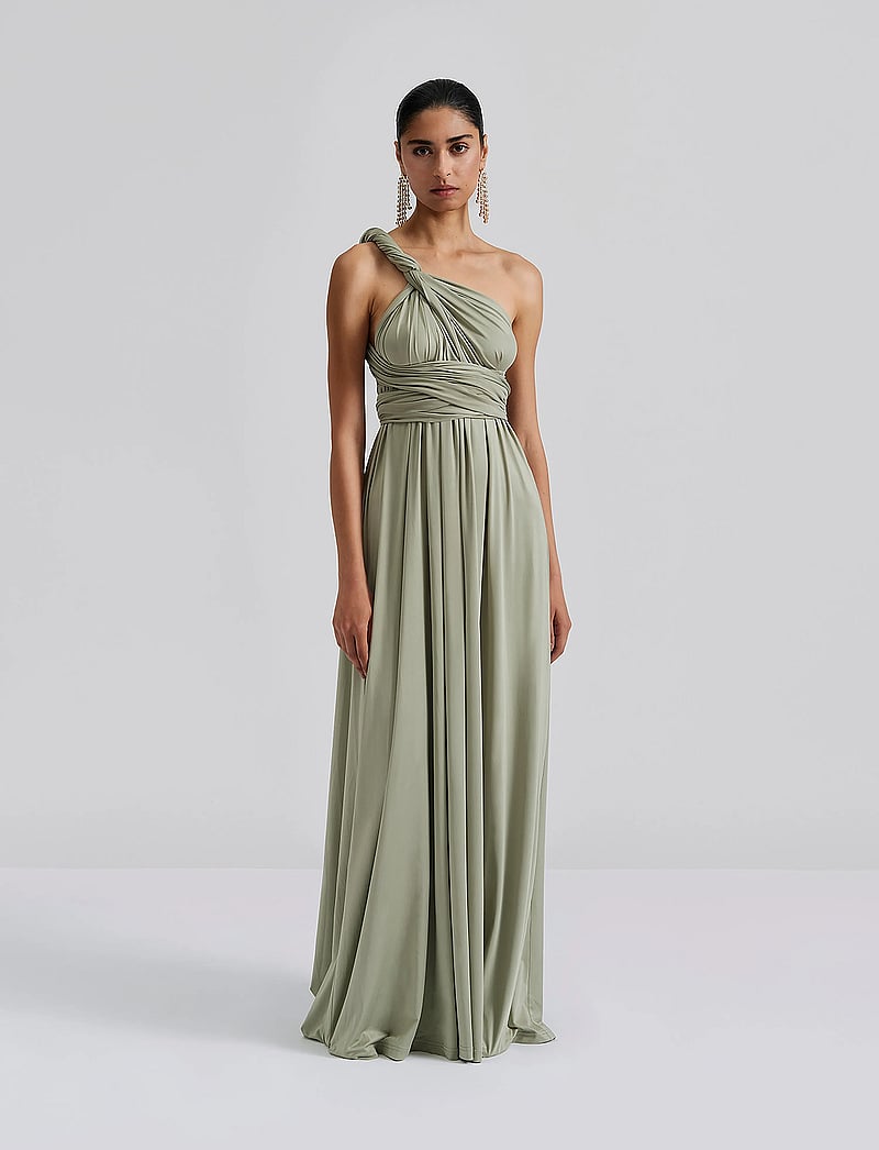 Malina - Lola Wrap Dress - Õhtukleidid - sage - 0