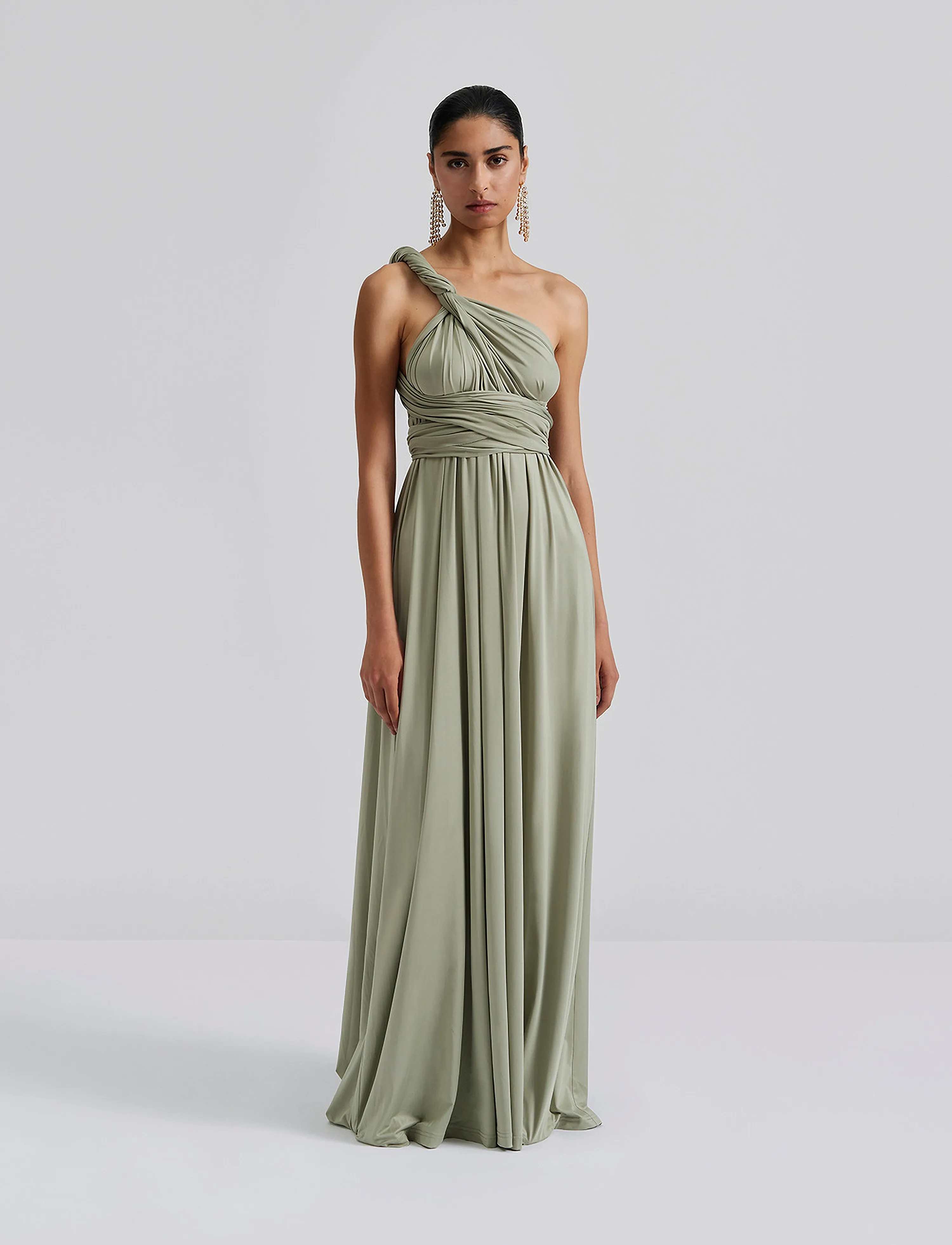 Malina Lola Wrap Dress - Kleider - SAGE / khaki/green