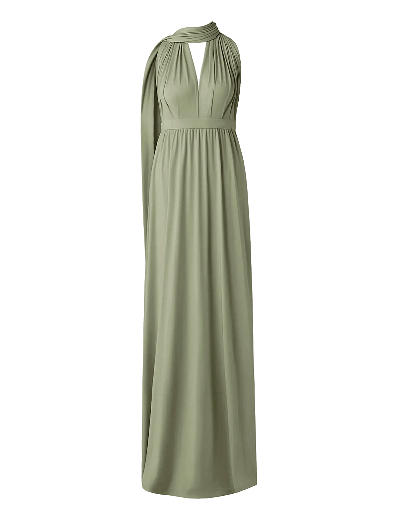 Malina - Lola Wrap Dress - Õhtukleidid - sage - 4