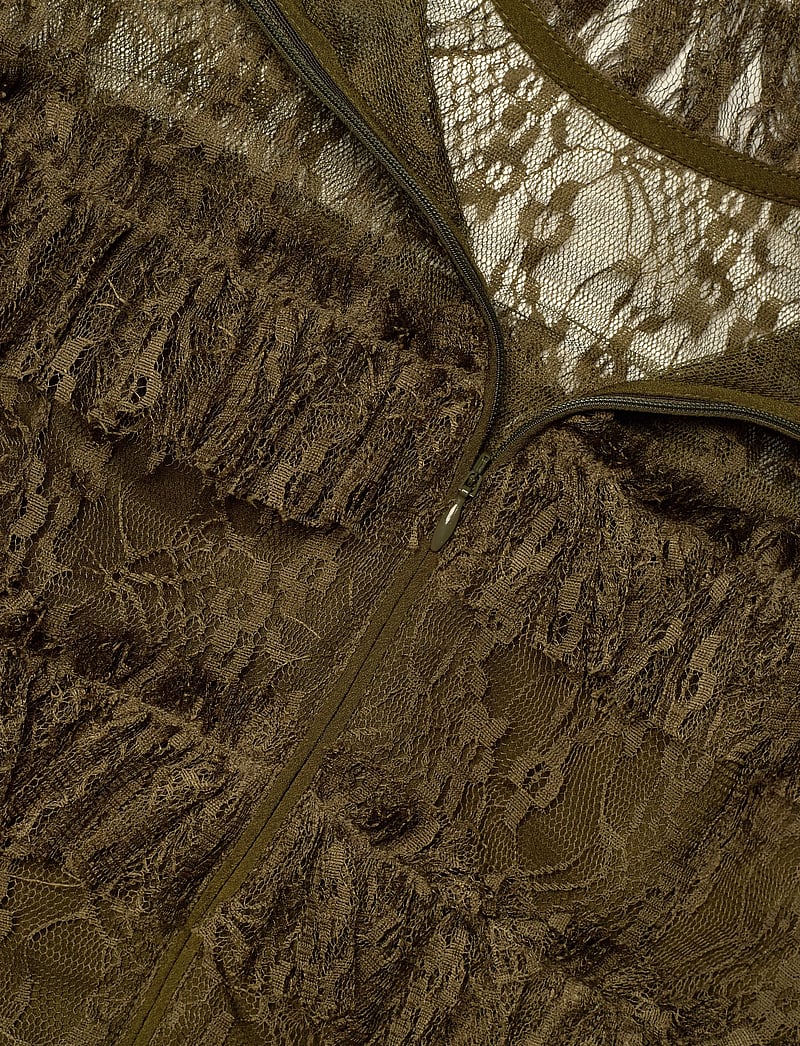 Malina - Carmine Long Sleeve Lace Maxi dress - abendkleider - olive - 5