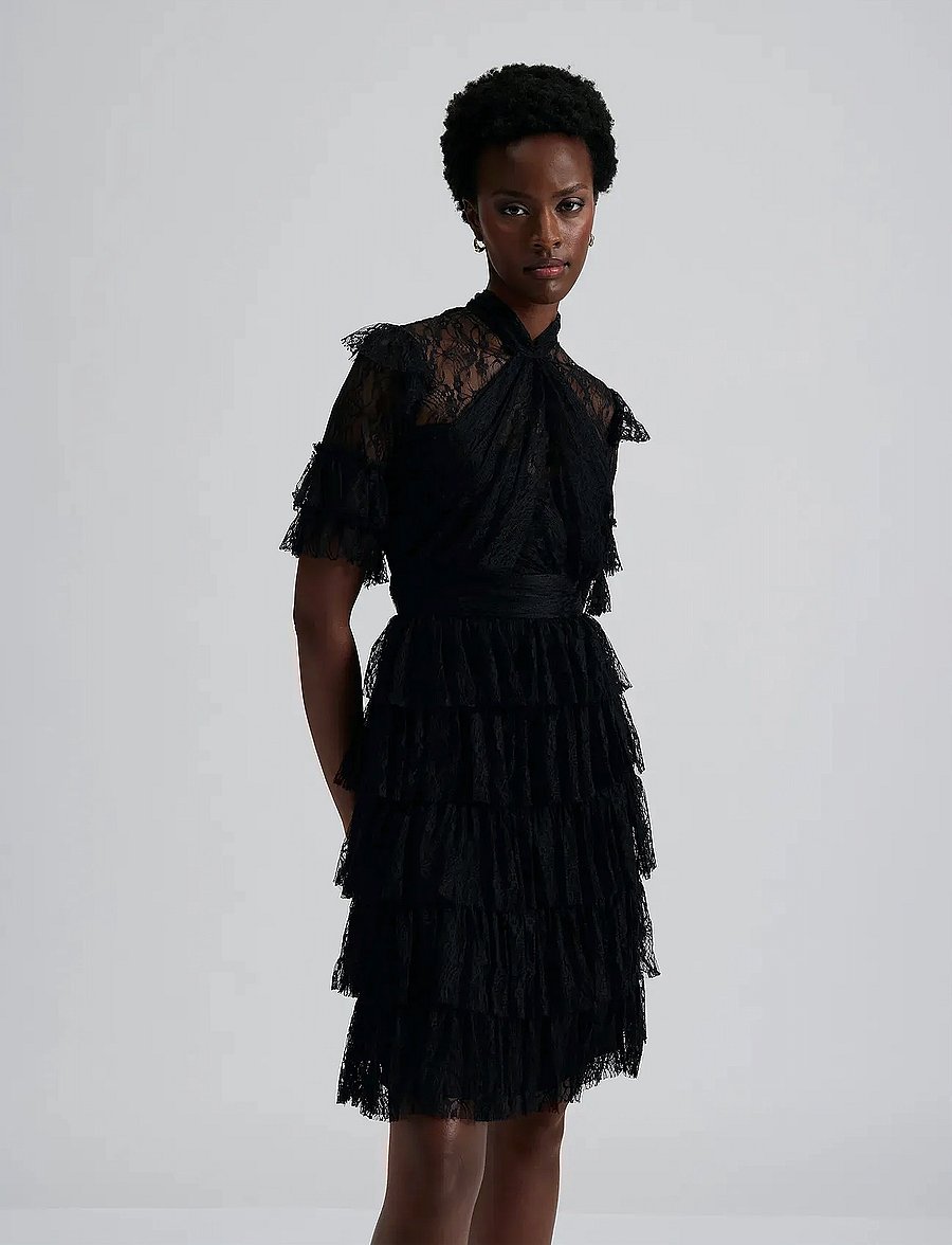 Malina - Liona dress - vidutinio ilgio suknelės - black - 3