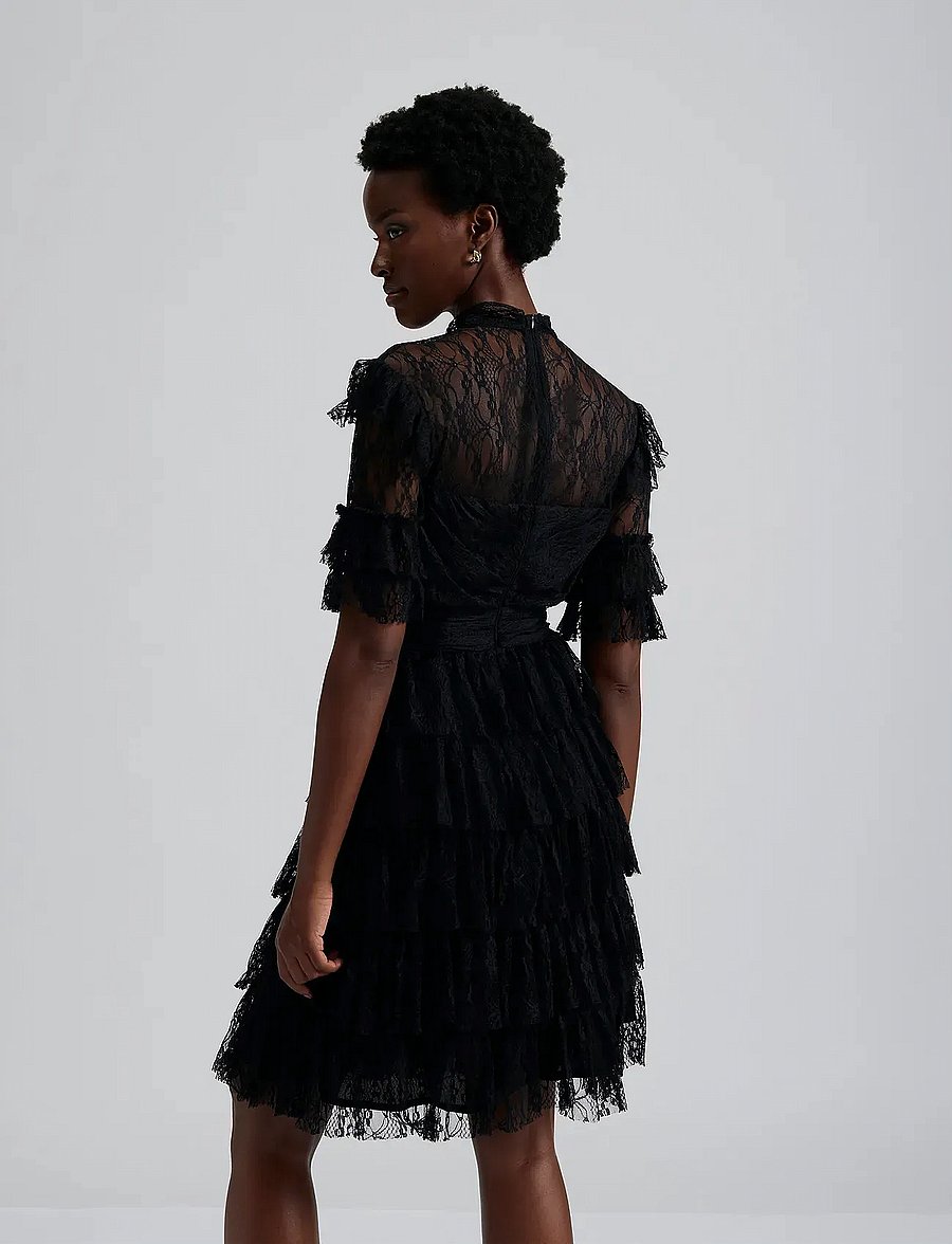 Malina - Liona dress - vidutinio ilgio suknelės - black - 4