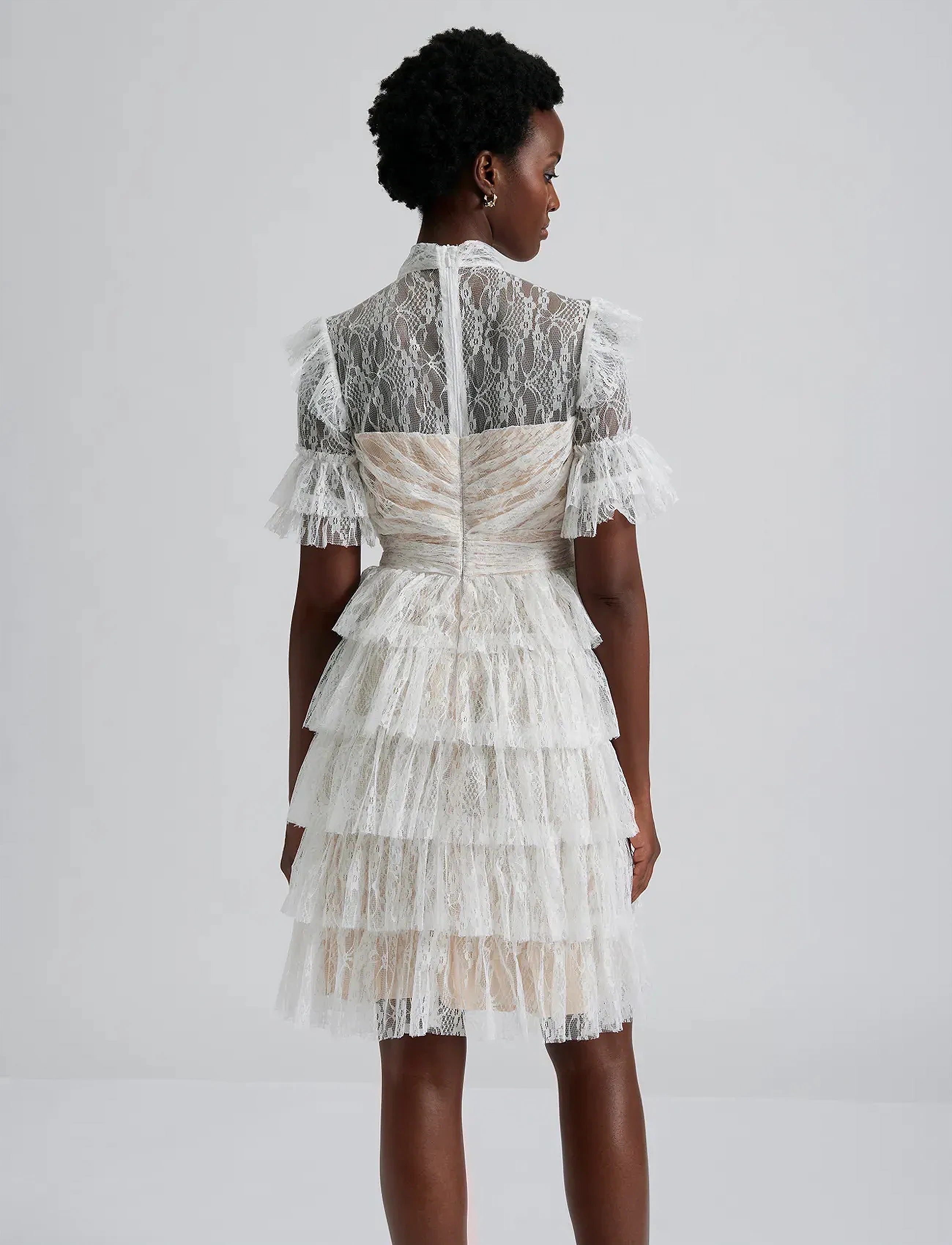 Malina - Liona dress - midi-kleider - white - 4