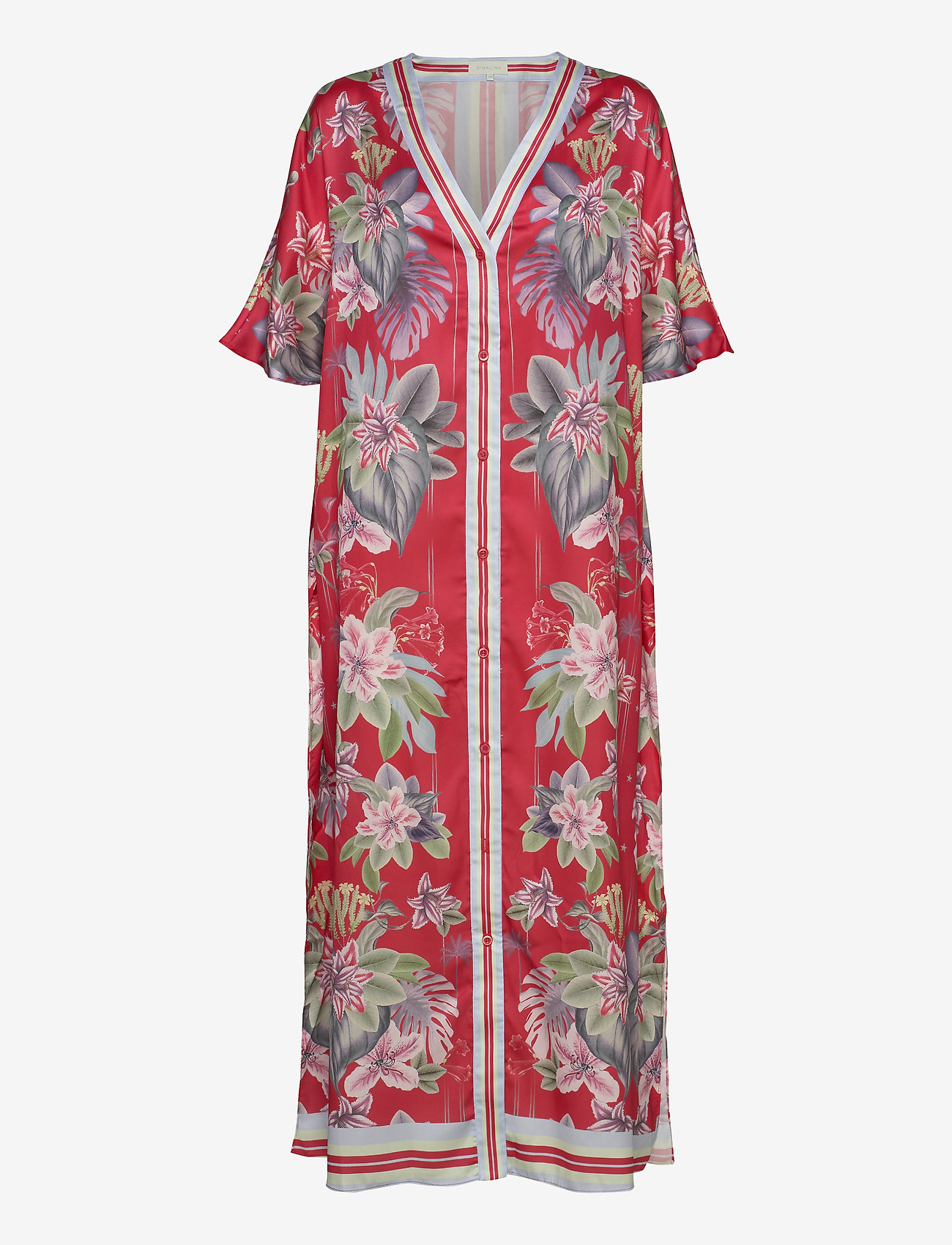 By Malina - Electra kaftan - electric jungle pink coral - 0