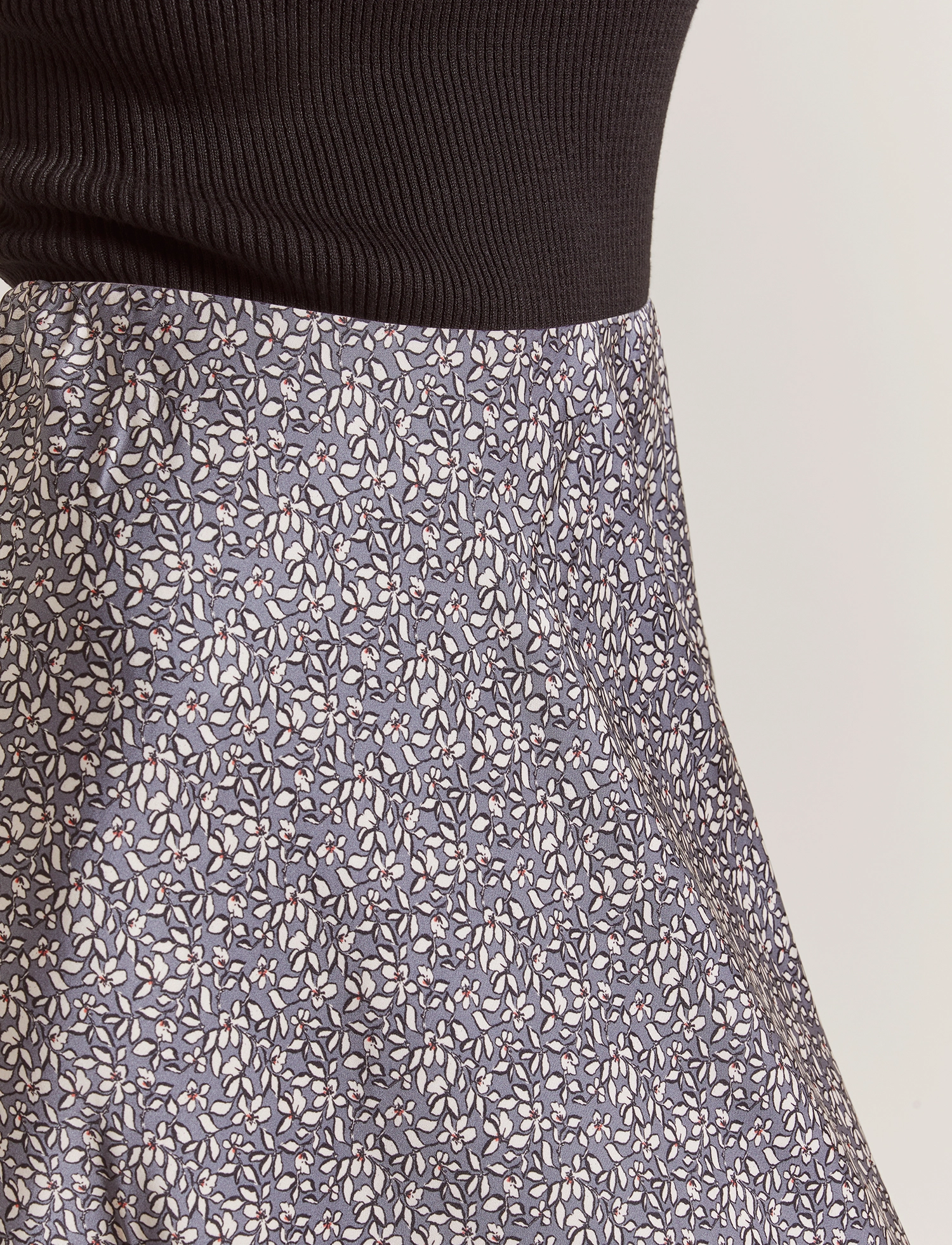 Malina - Aline slip midi skirt - fiore - 4