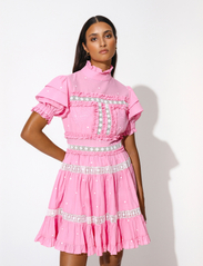 By Malina - Iro mini dress - sommarklänningar - blush pink - 4