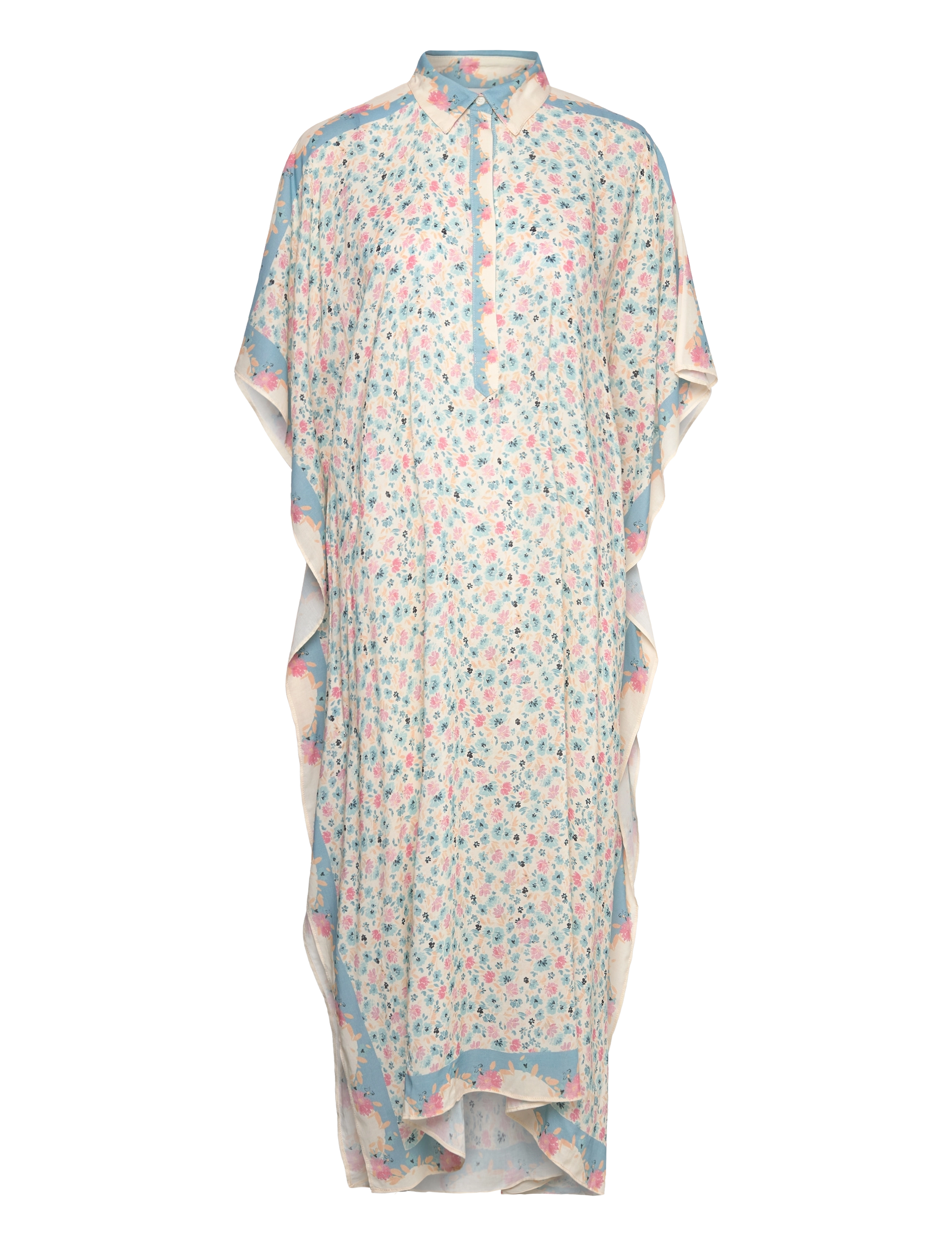 Malina - Mollie printed rayon kaftan - disty - 1