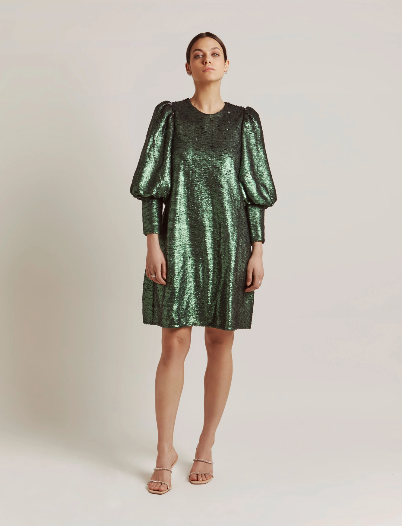 Malina Rubina dress - Paljettimekot - VERDE / green