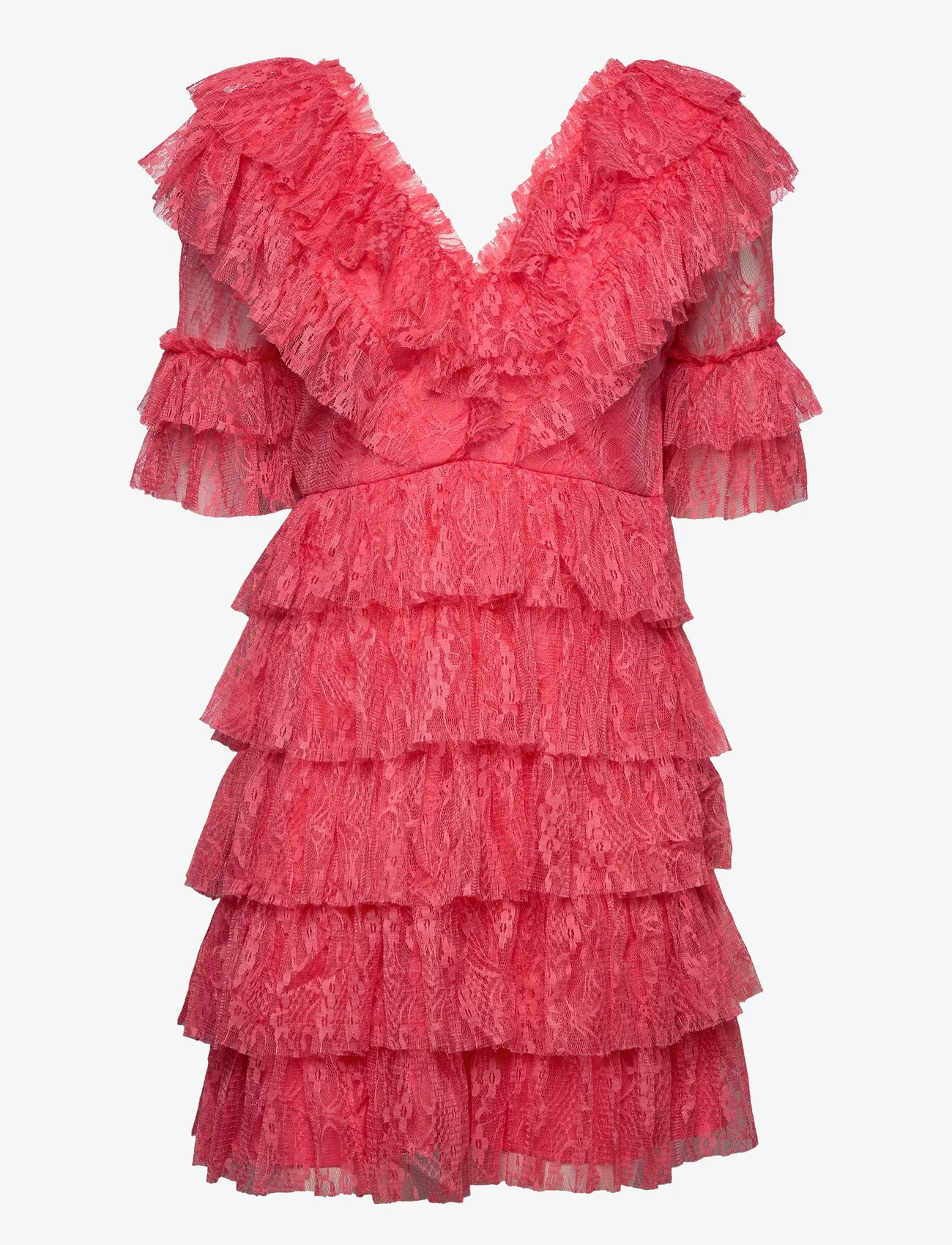 Malina - Sky dress - vakarėlių drabužiai išparduotuvių kainomis - coral - 0