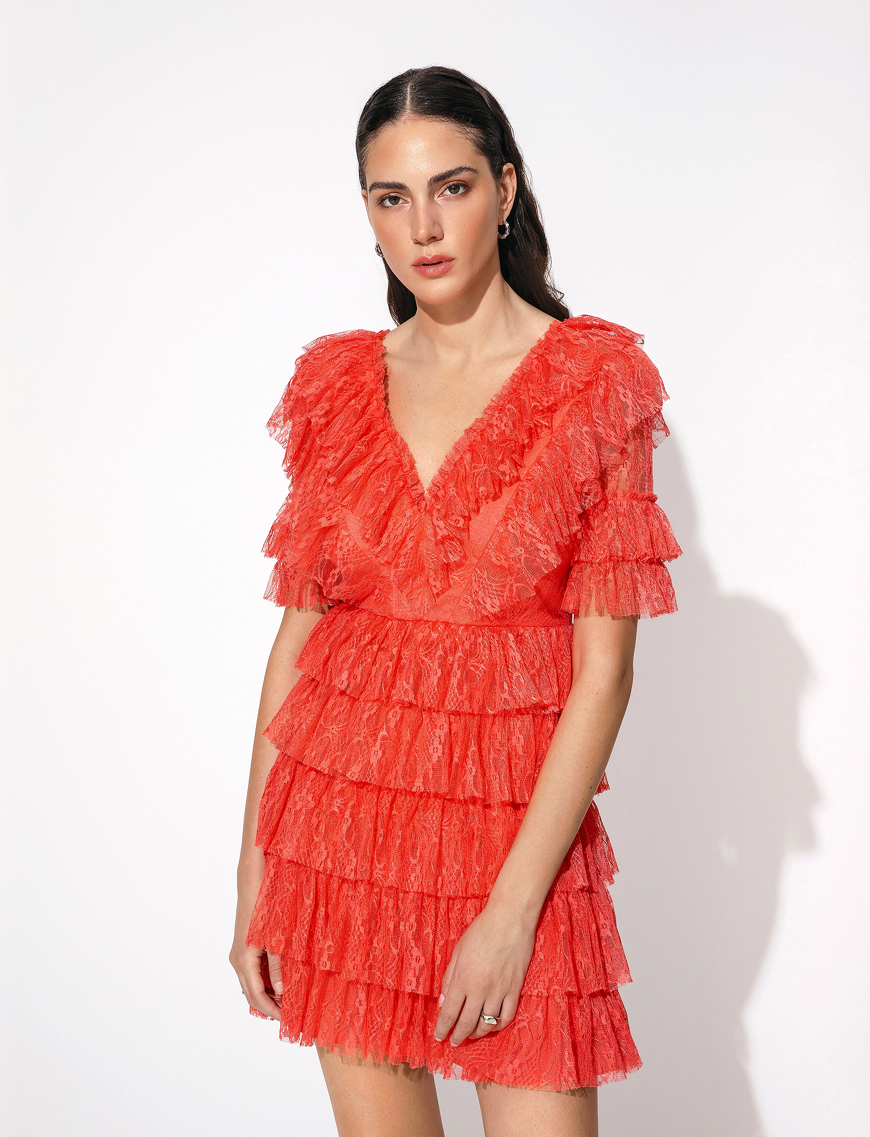 Malina - Sky dress - coral - 3