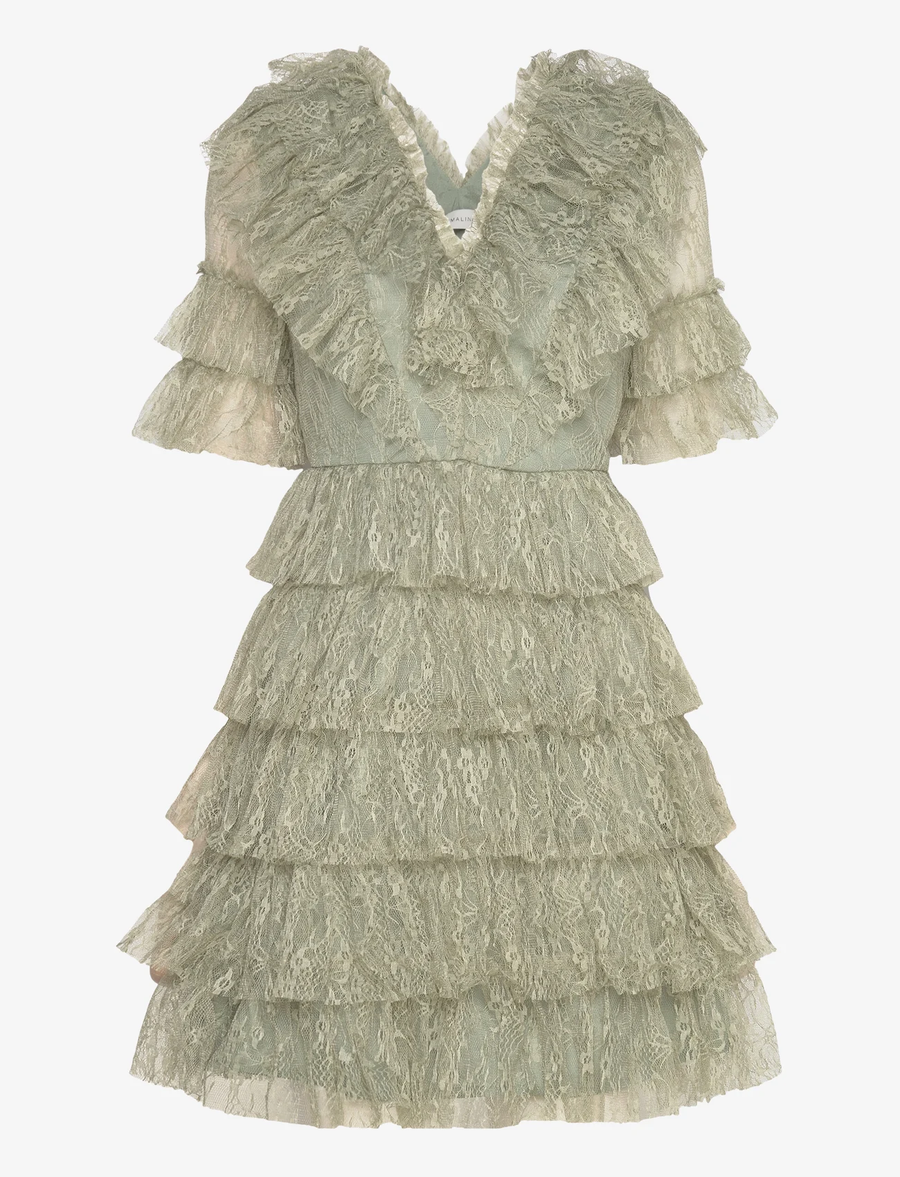 Malina - Sky dress - odzież imprezowa w cenach outletowych - sage - 0